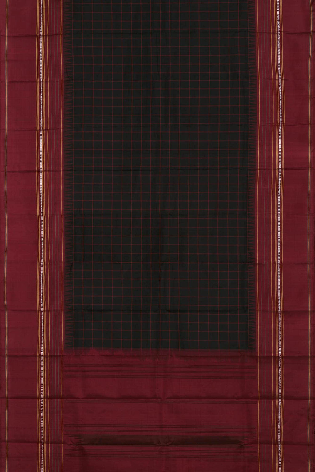 Black Kanchipuram Silk Saree