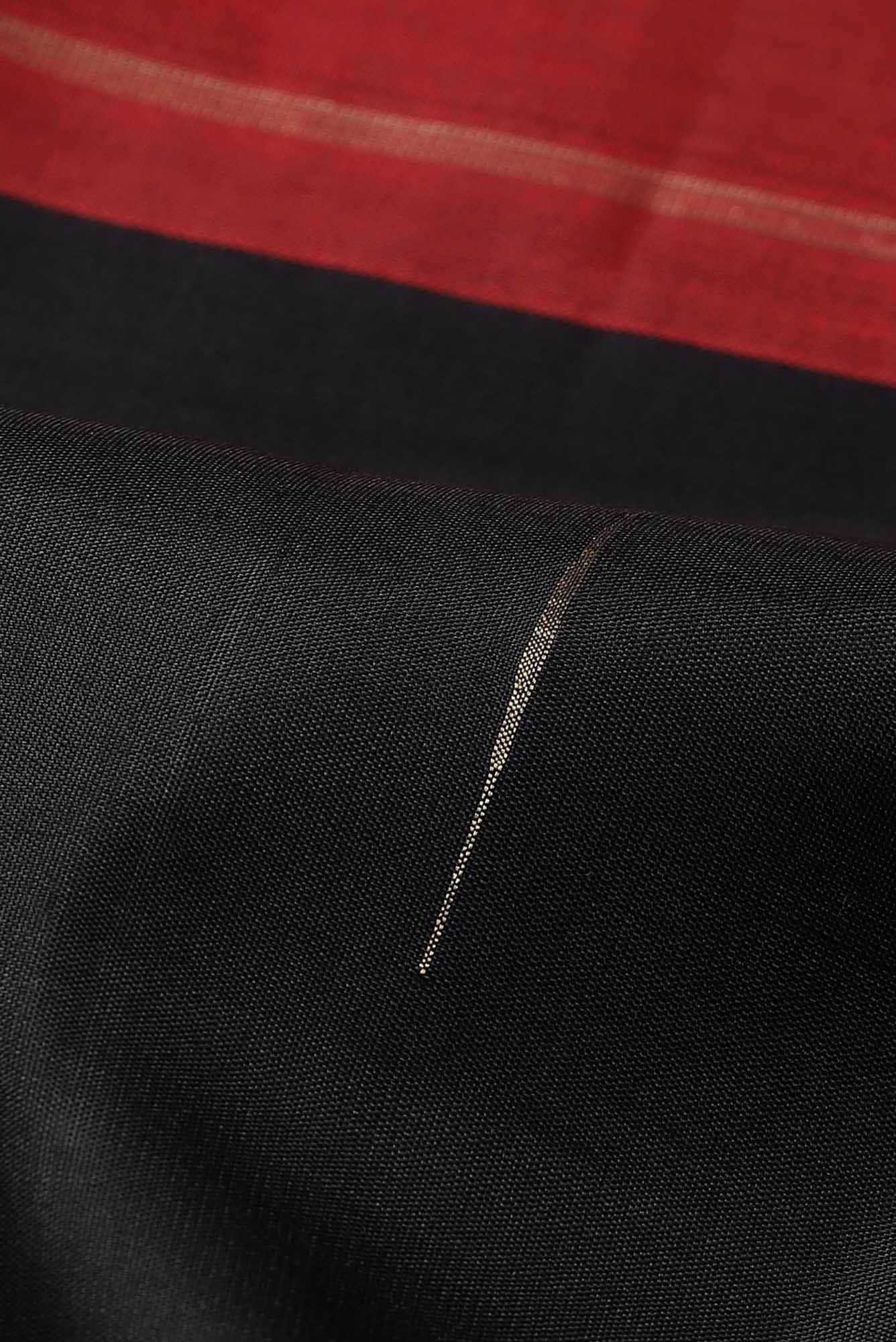Black Kanchipuram Silk Saree