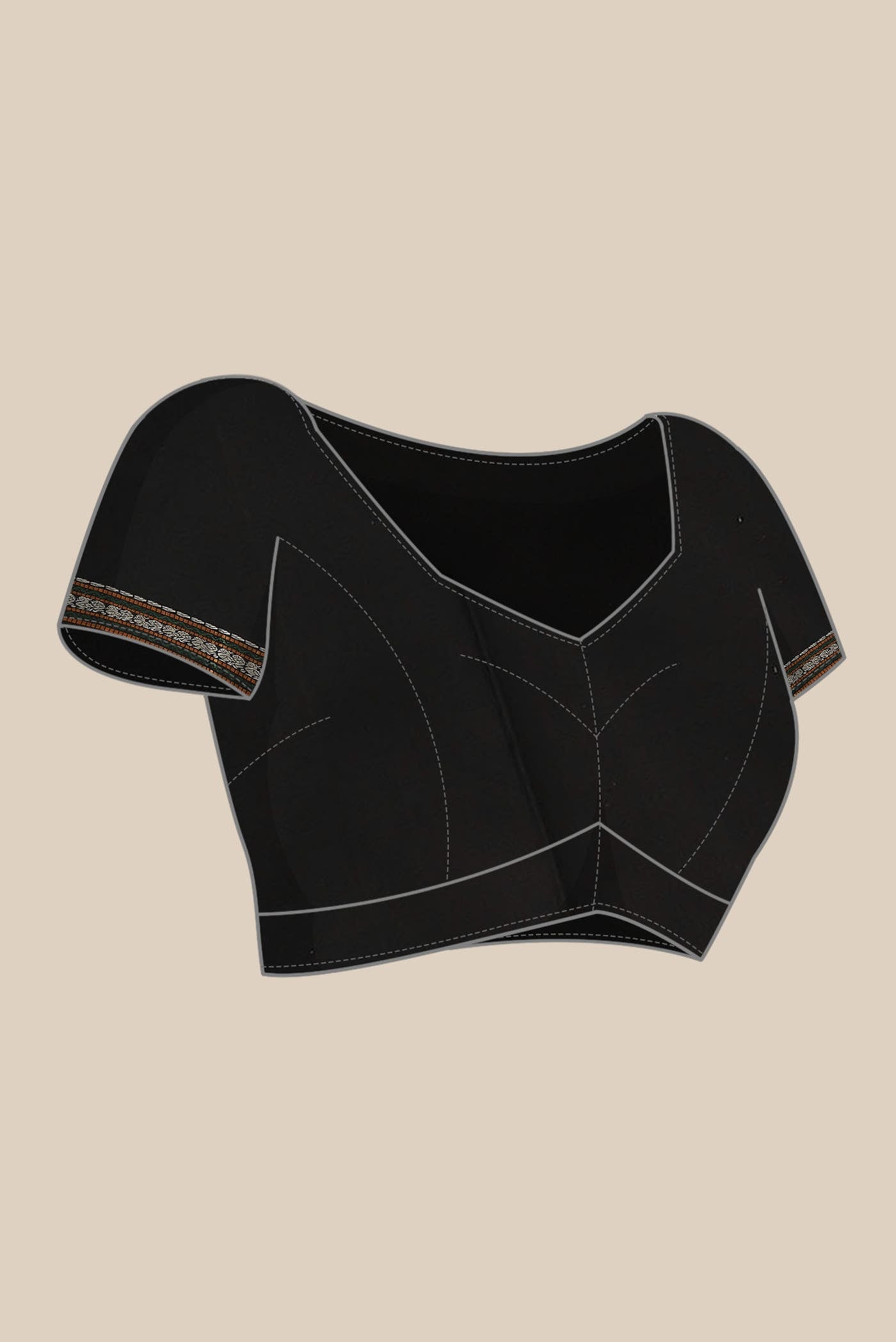 Black Kanchipuram Silk Saree