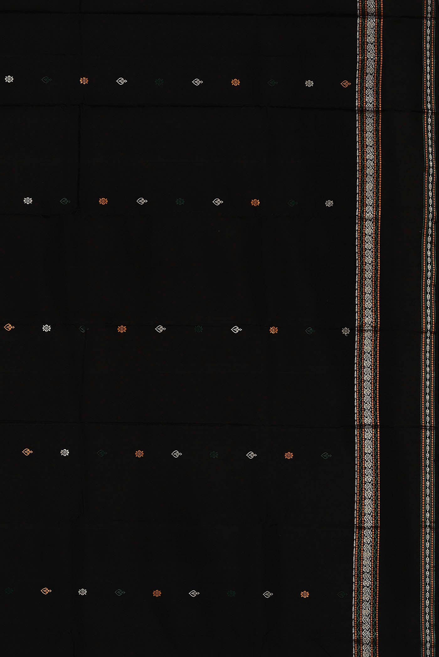 Black Kanchipuram Silk Saree