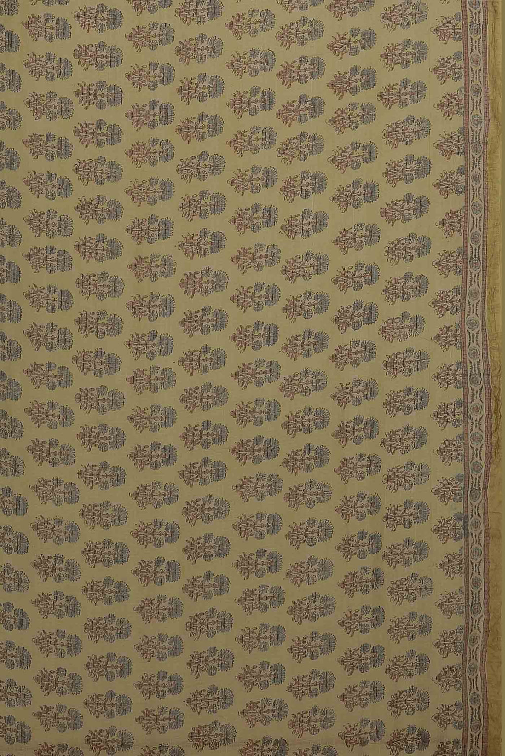 Beige Kota Cotton Saree