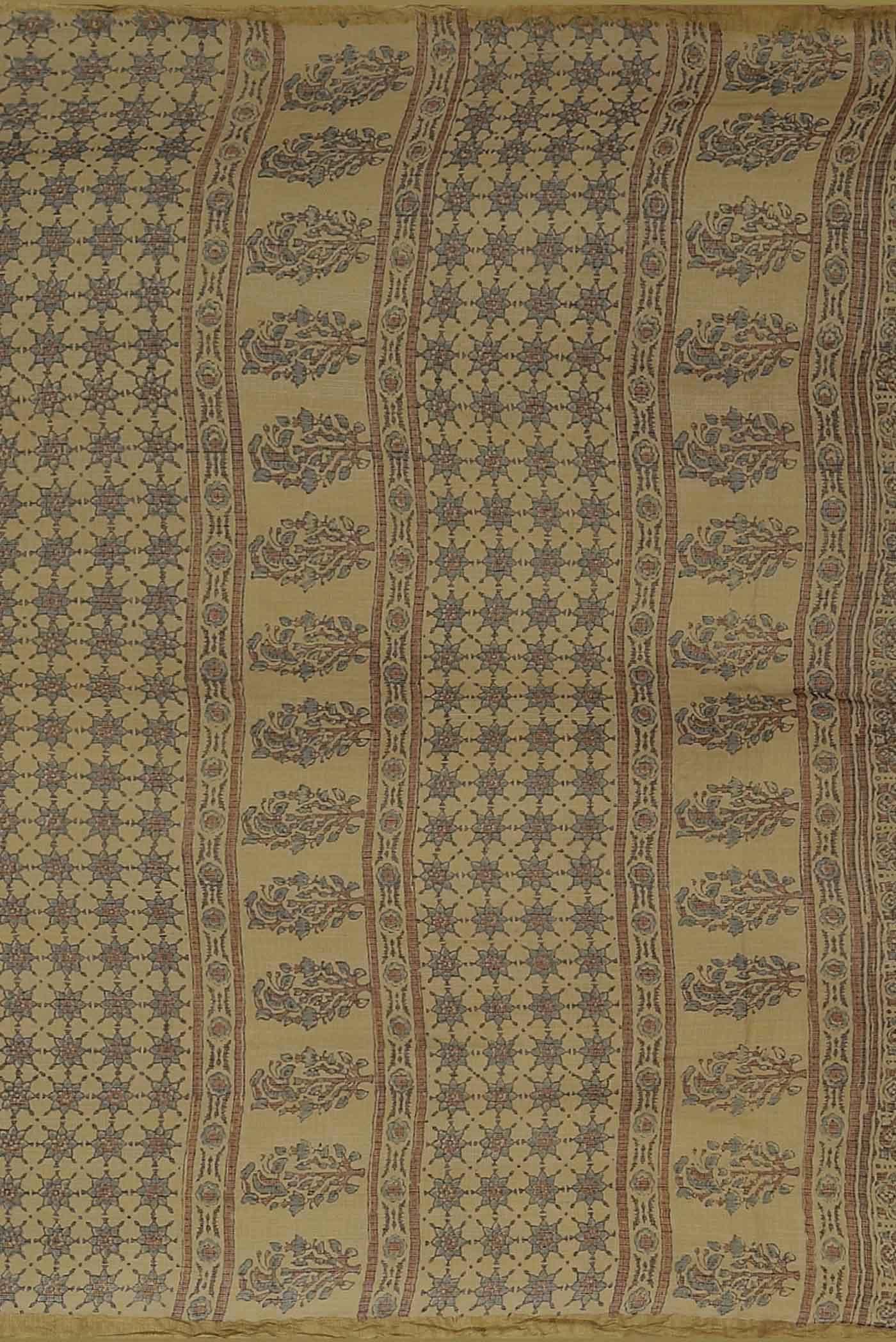 Beige Kota Cotton Saree