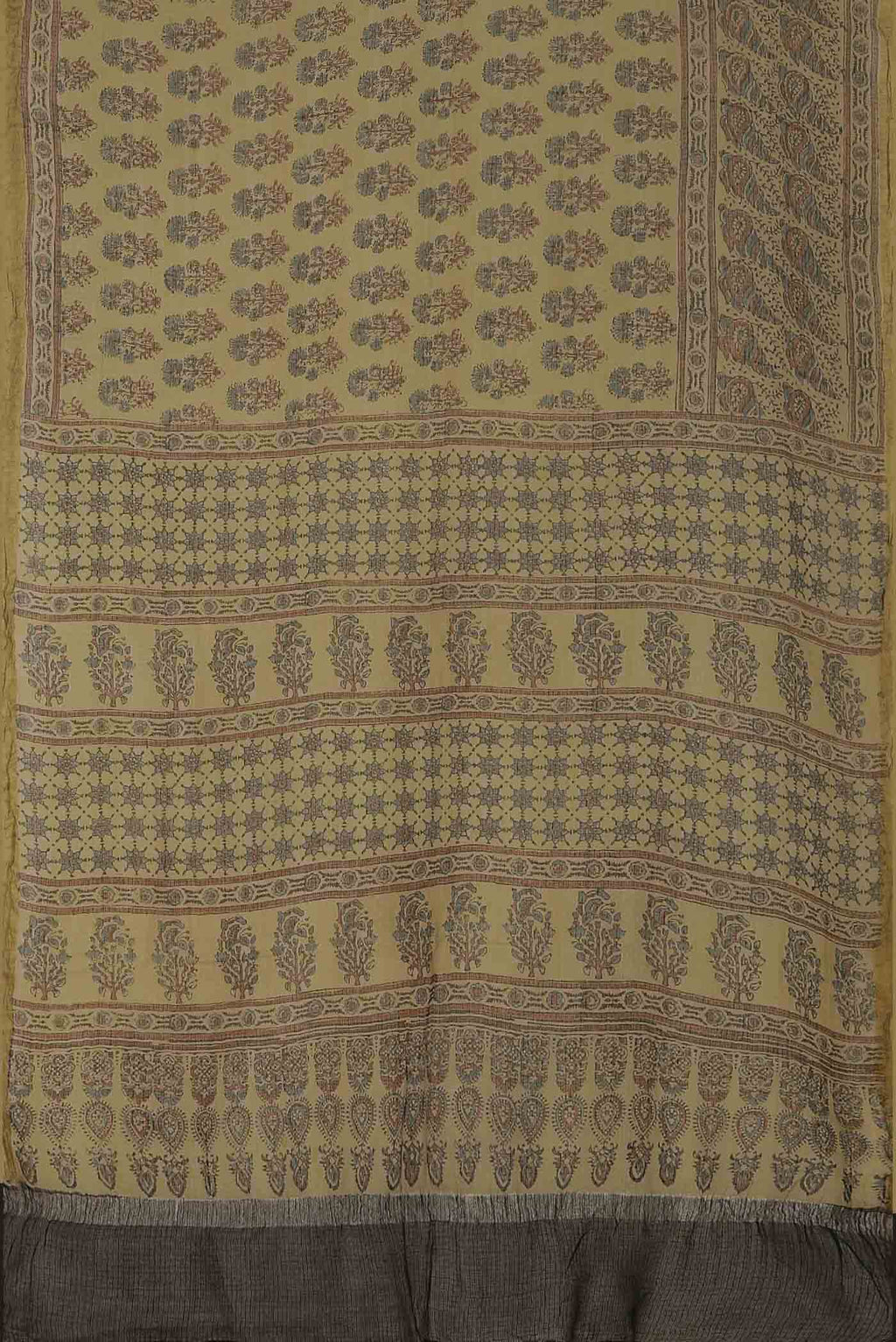 Beige Kota Cotton Saree