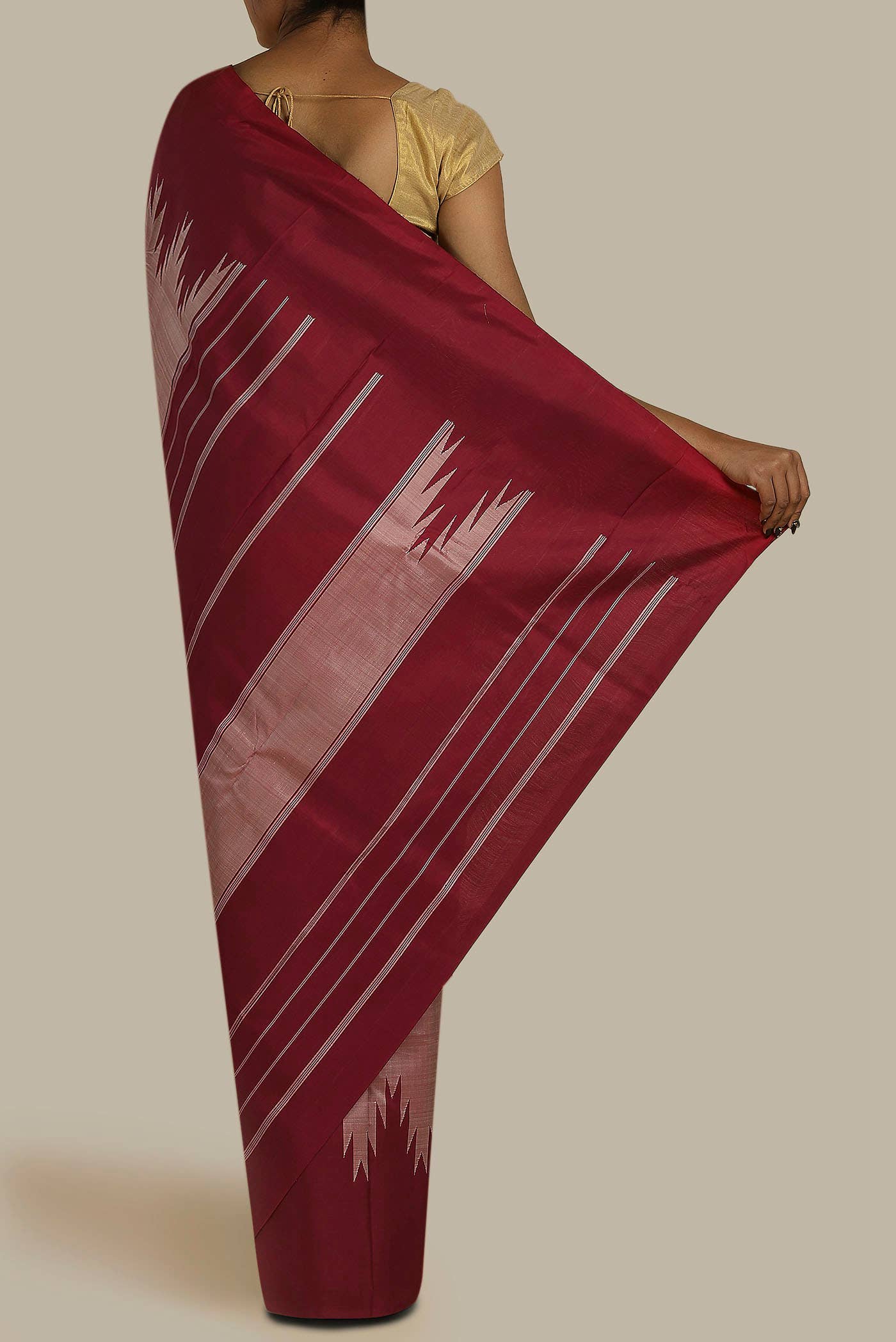 Pink Kanchipuram Silk Saree