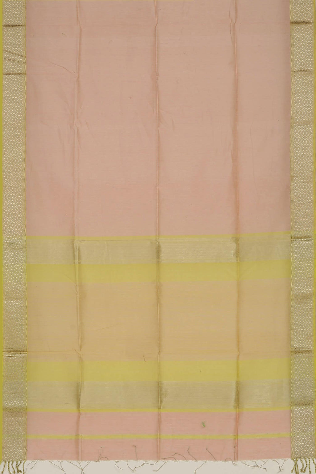 Peach Maheshwari Silk Saree
