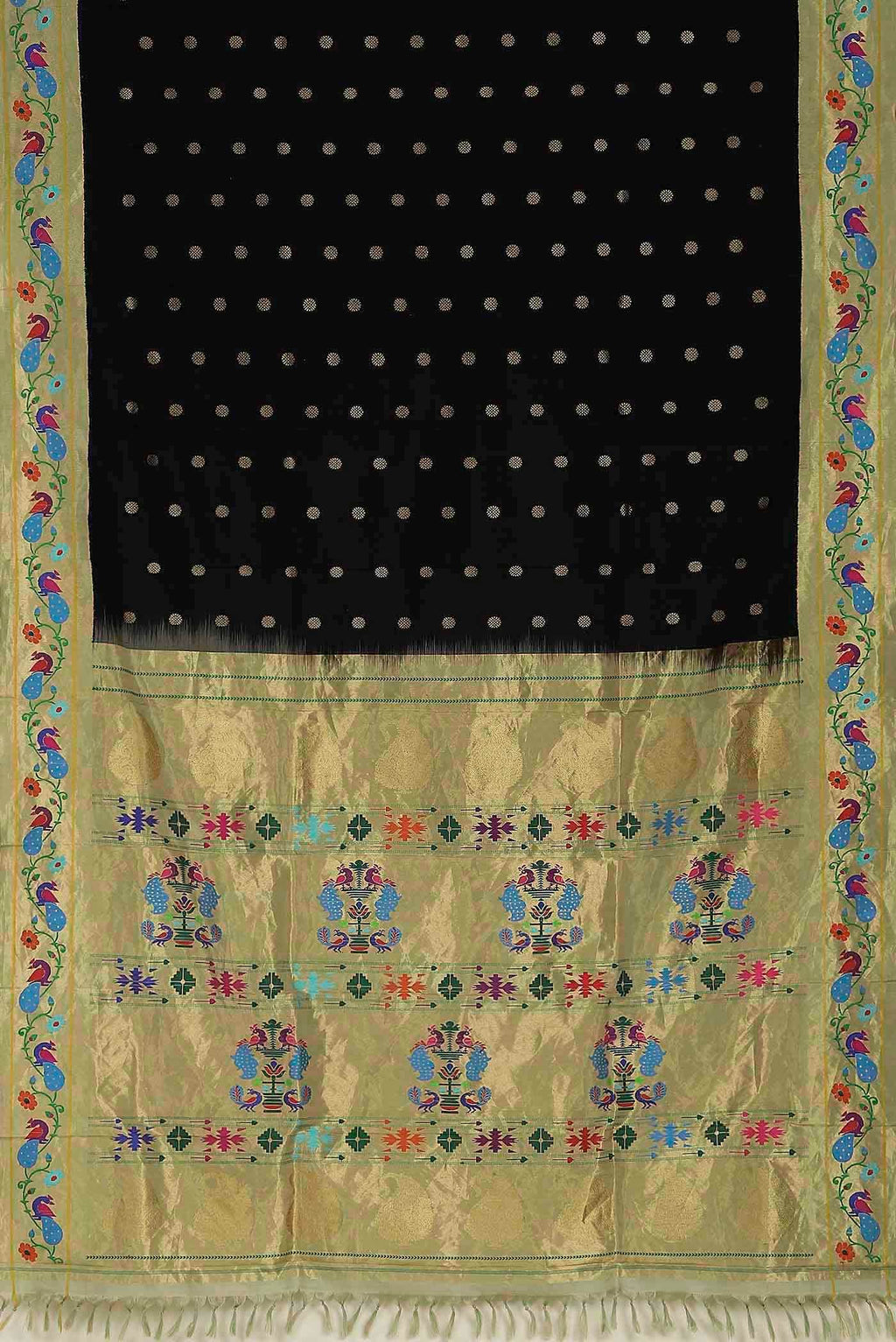 Black Paithani Silk Saree