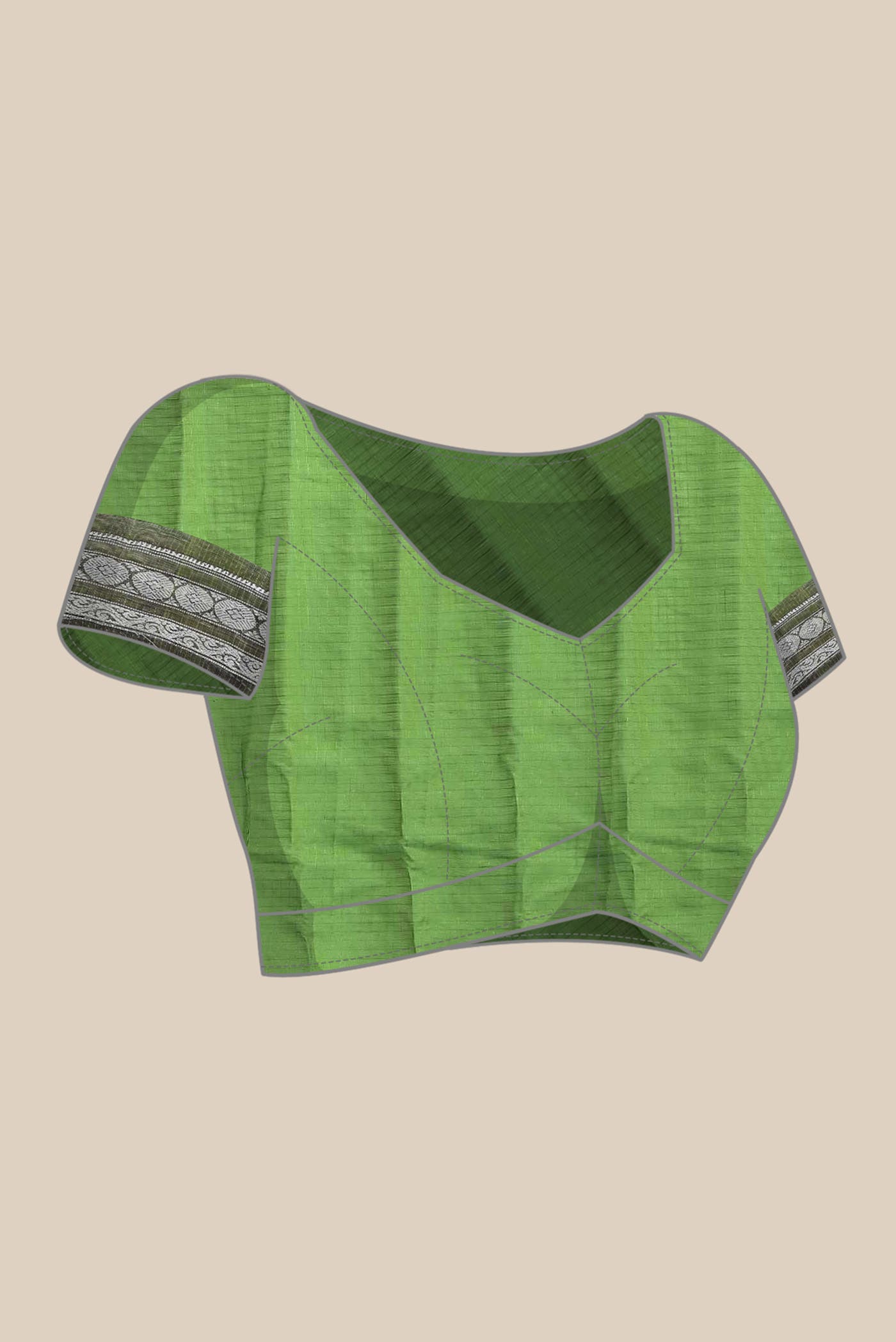 Green Gadwal Silk Cotton Saree