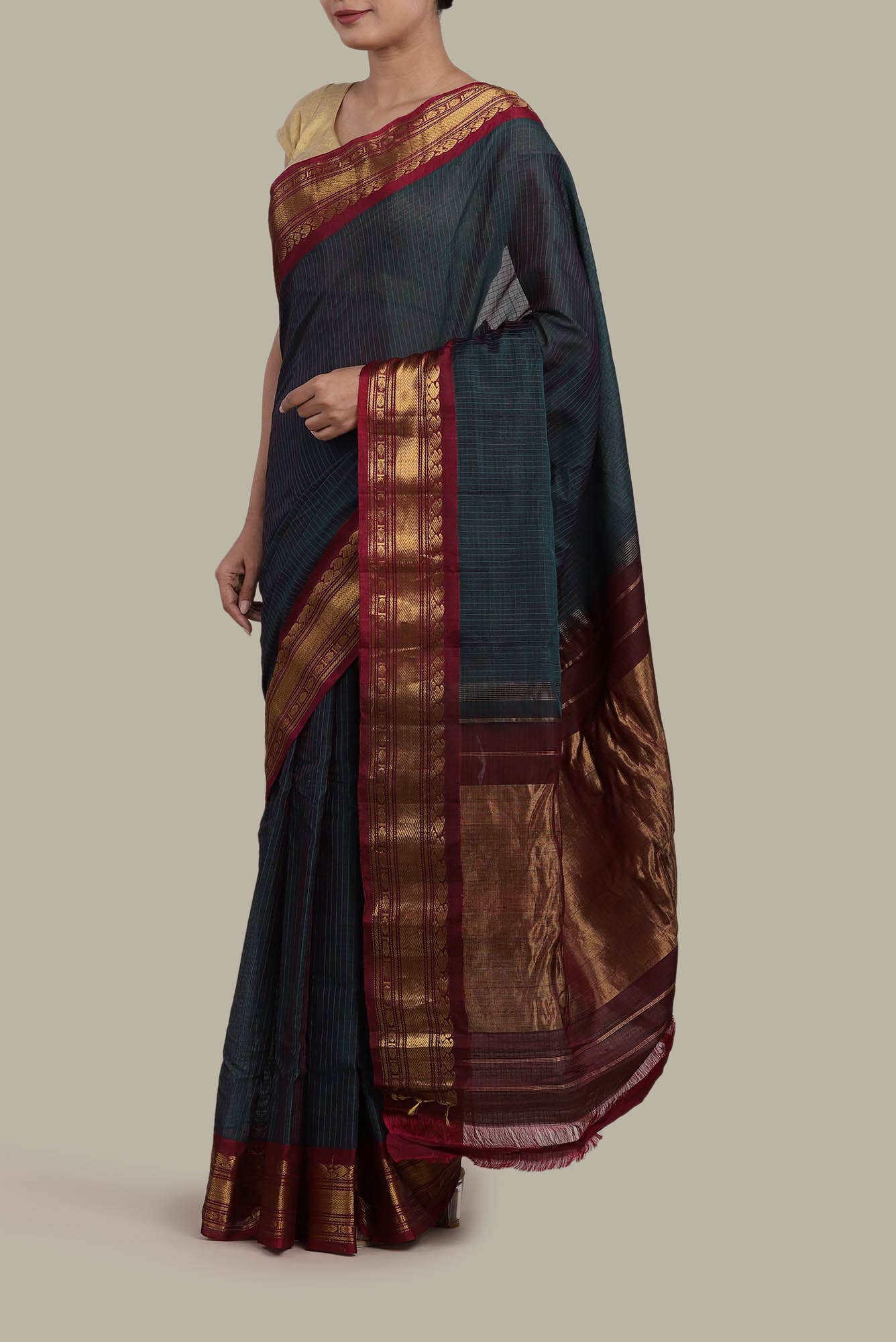 Green Kanchipuram Silk Saree