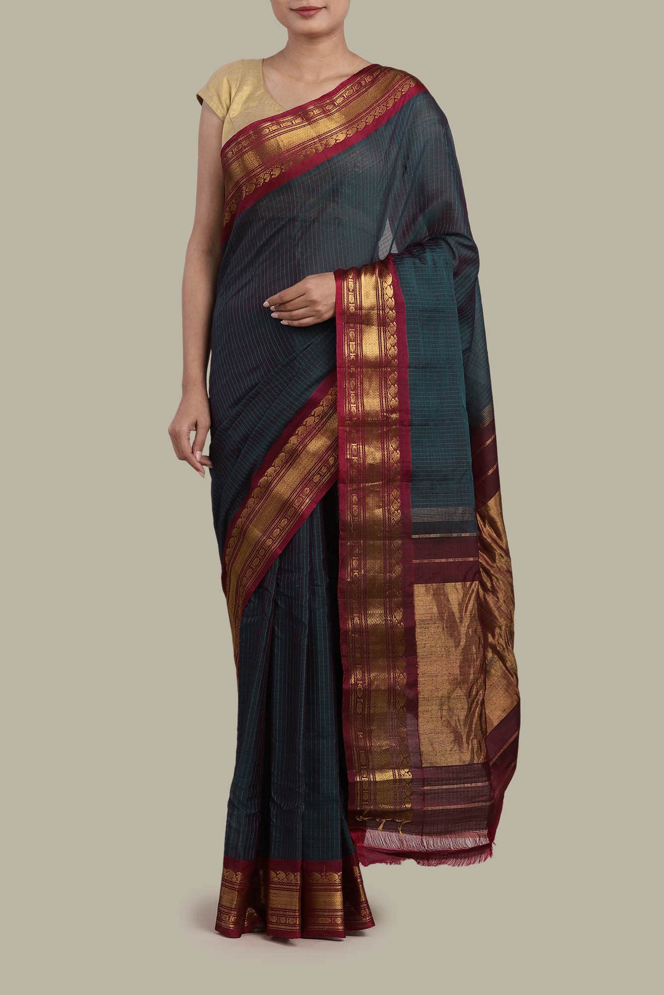 Green Kanchipuram Silk Saree