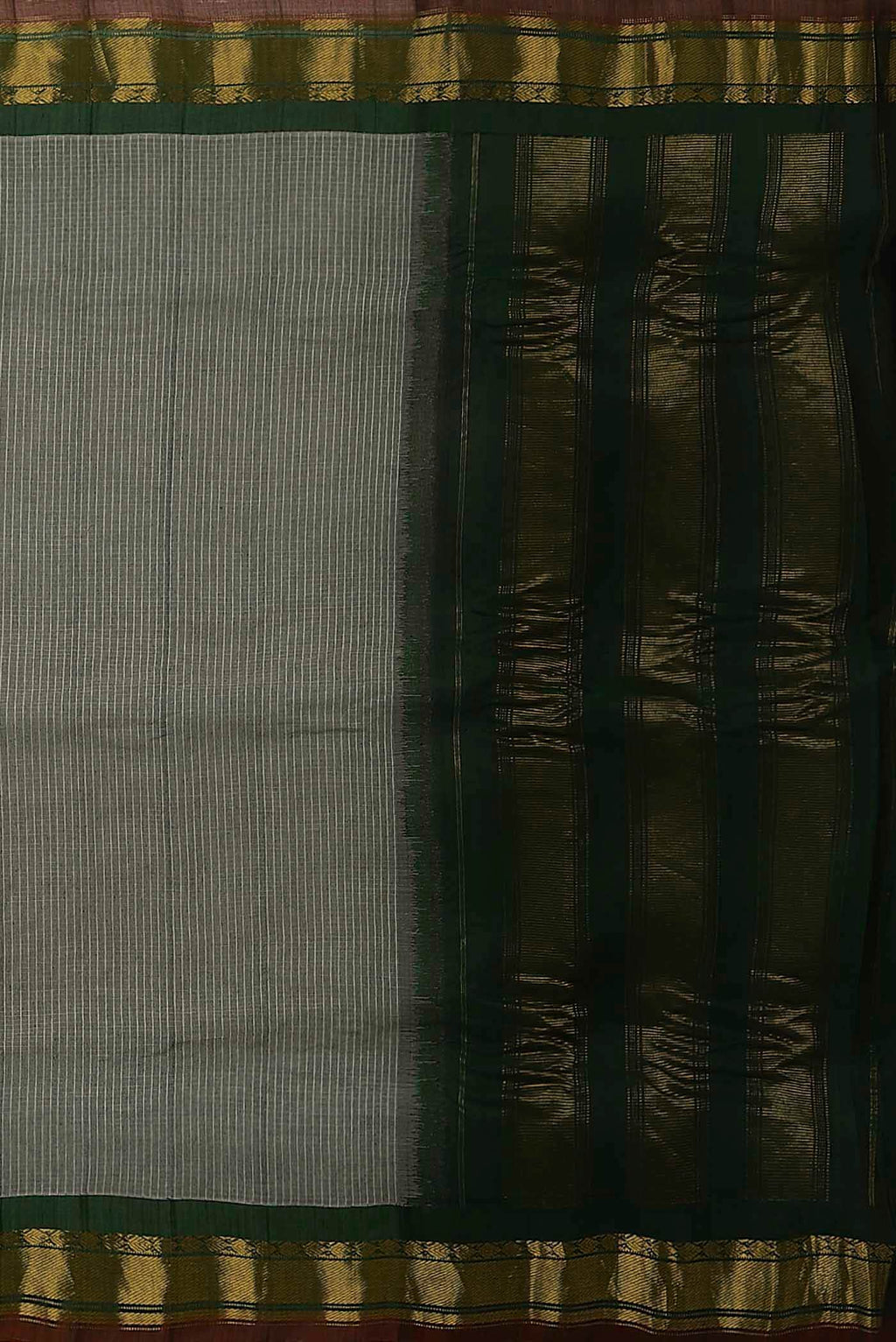 Grey Gadwal Silk Cotton Saree