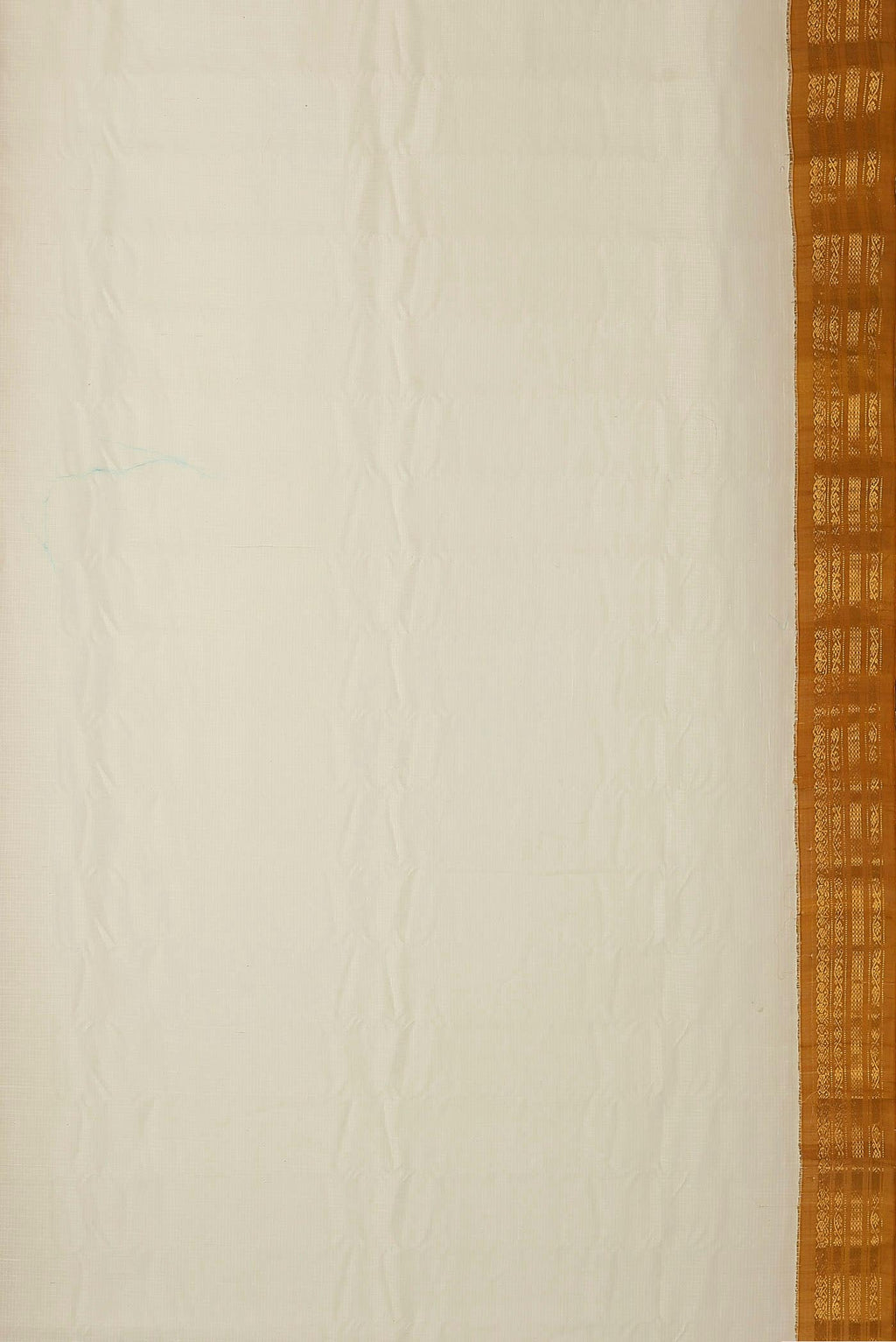 Off White Gadwal cotton Saree