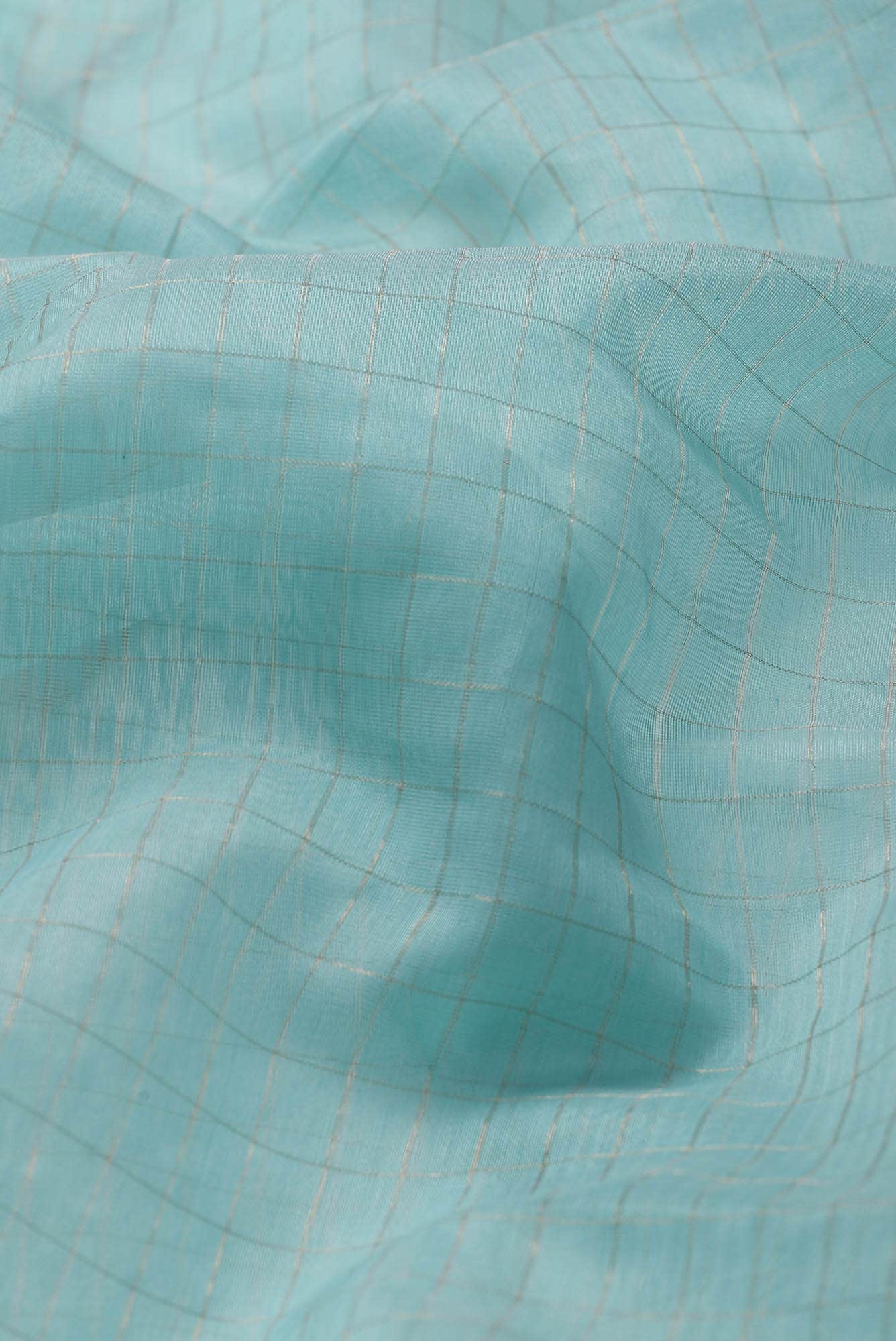 Blue Bhagalpuri Tussar Silk Saree