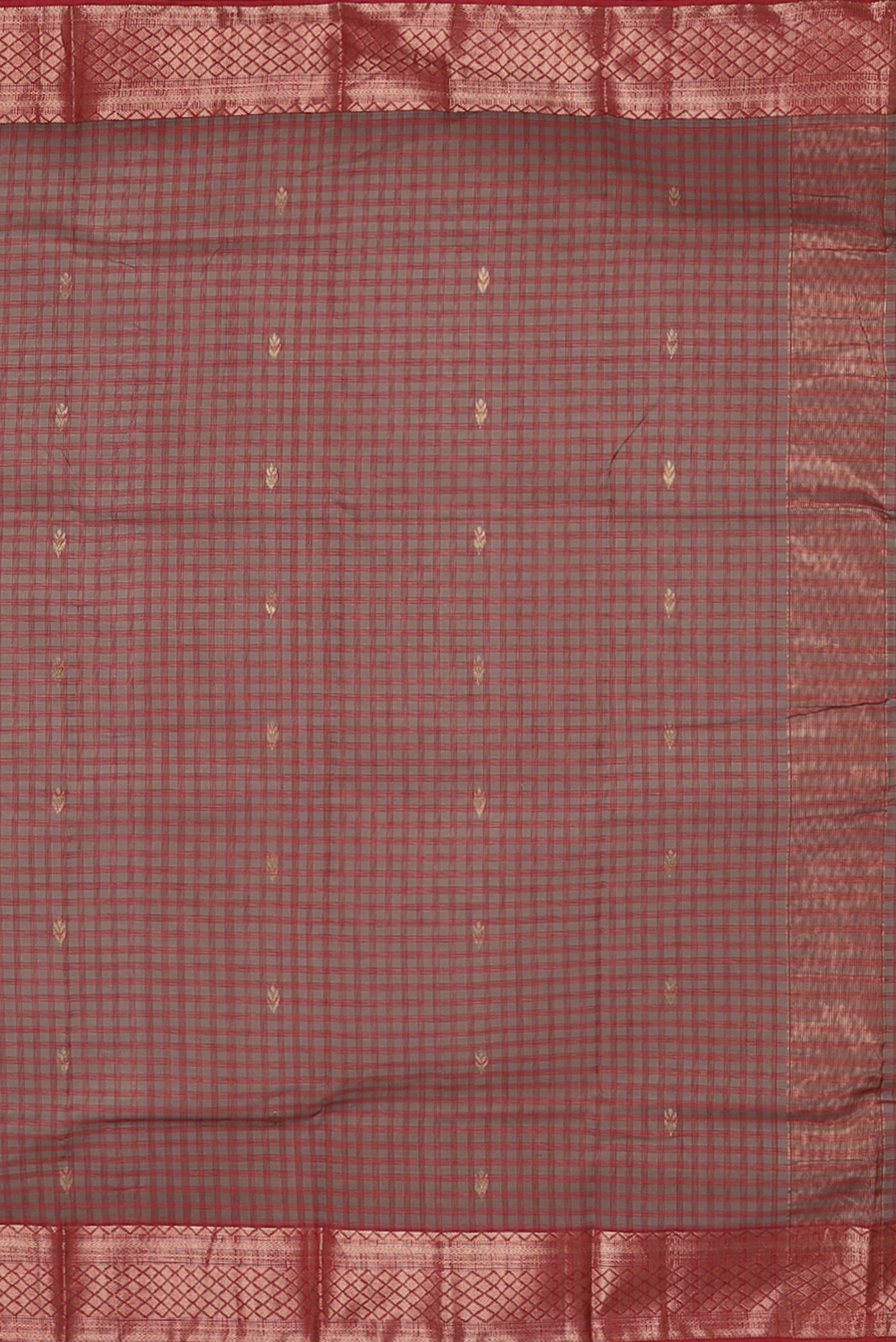 Maroon Maheshwari Silk Cotton Saree
