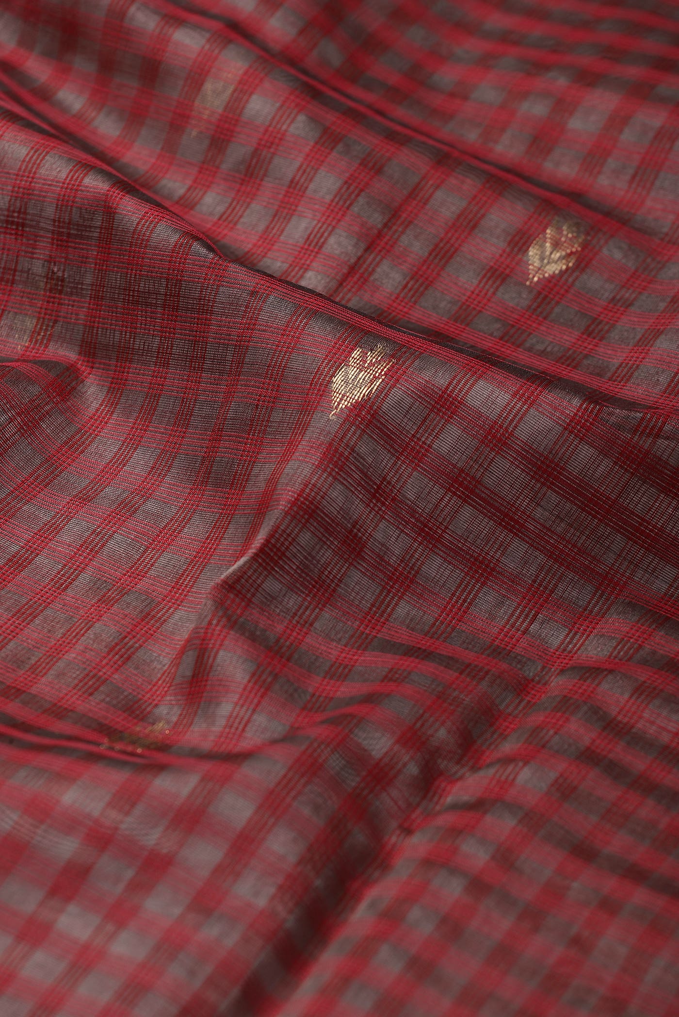 Maroon Maheshwari Silk Cotton Saree