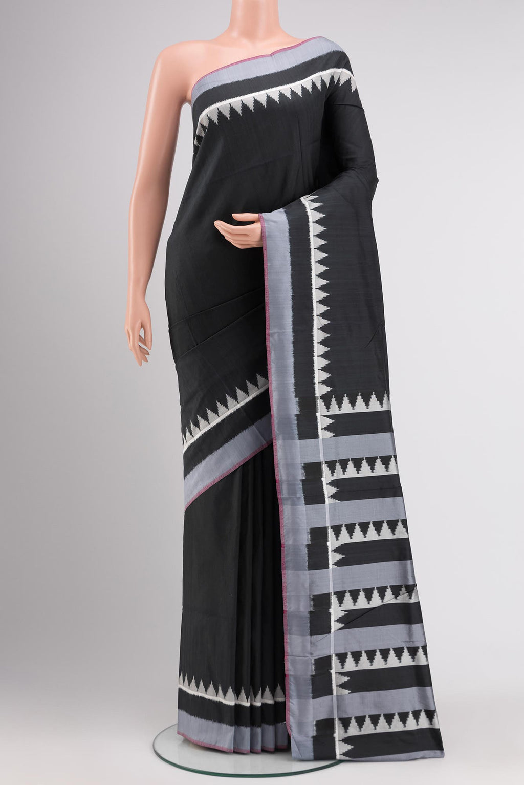 Black Pochampally Silk Saree