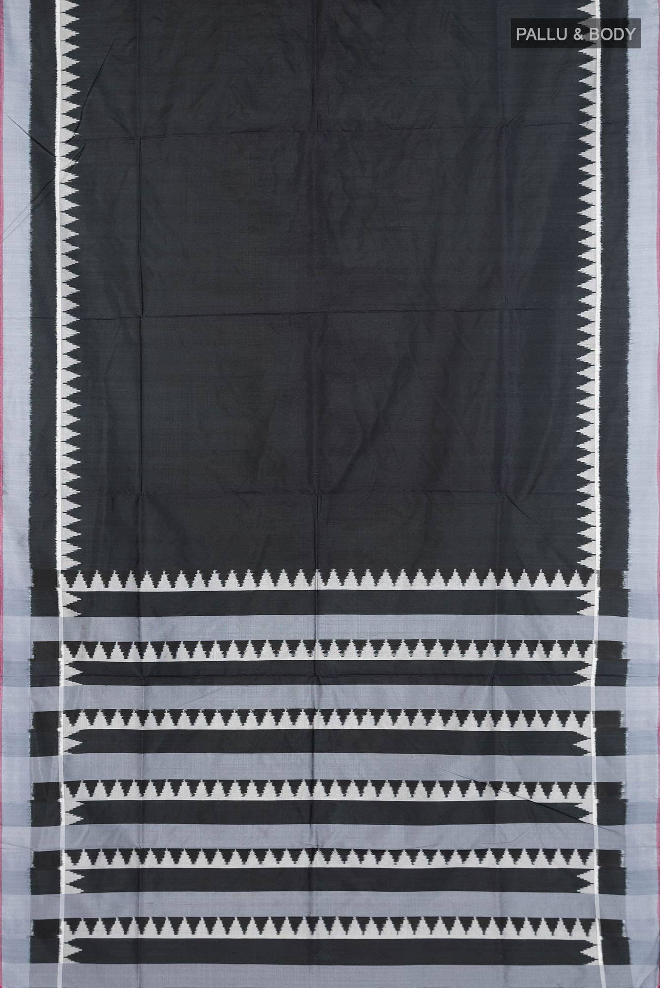 Black Pochampally Silk Saree