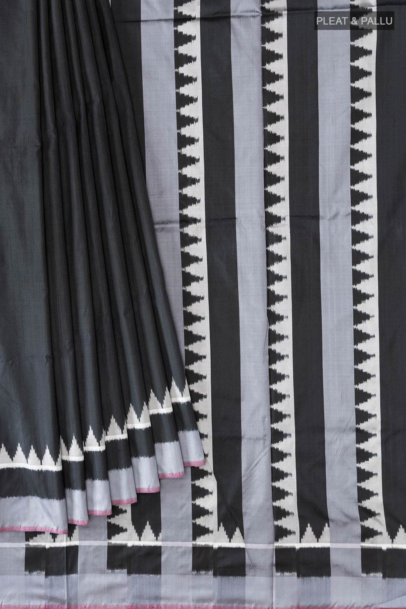 Black Pochampally Silk Saree