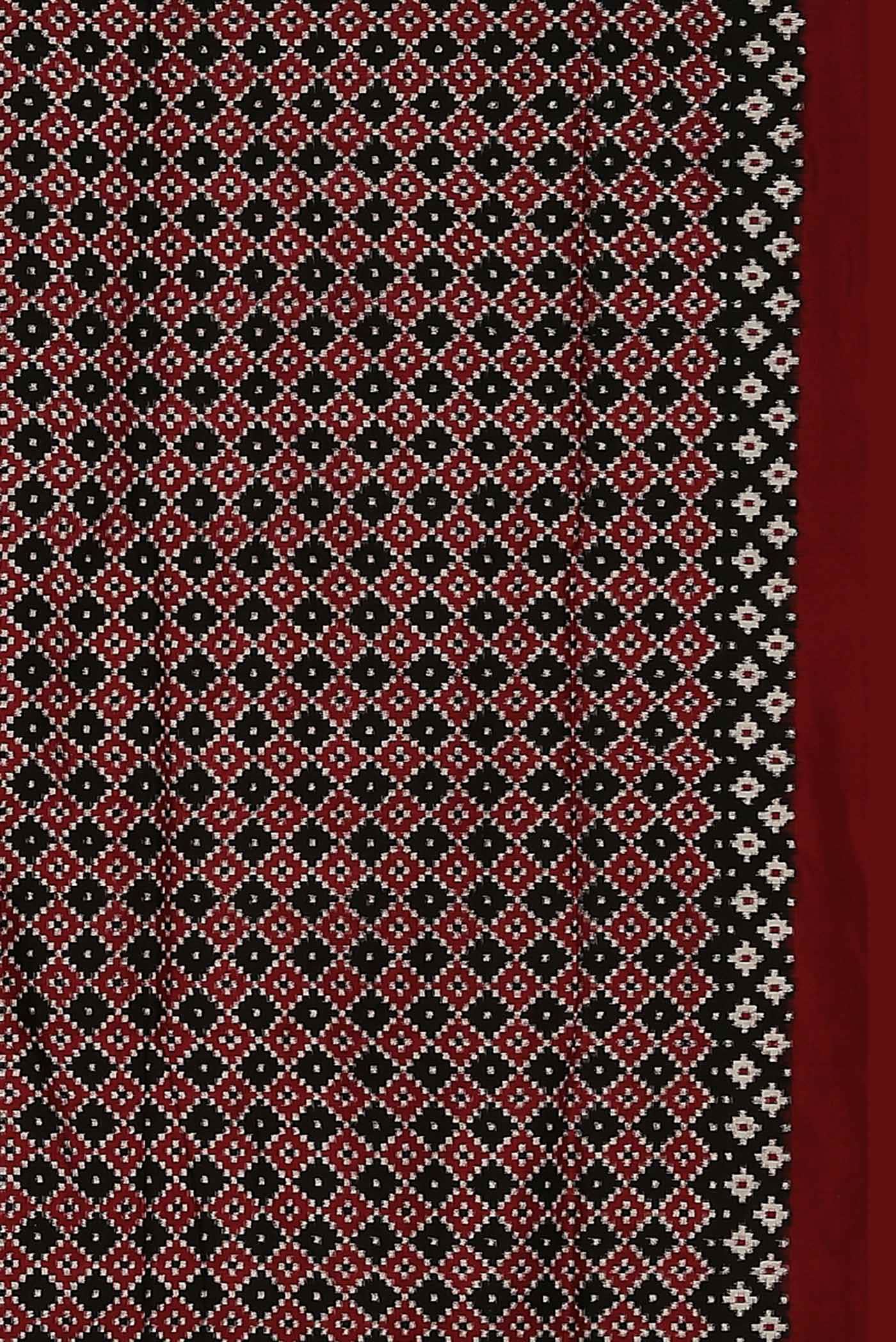 Black Pochampally Silk Saree