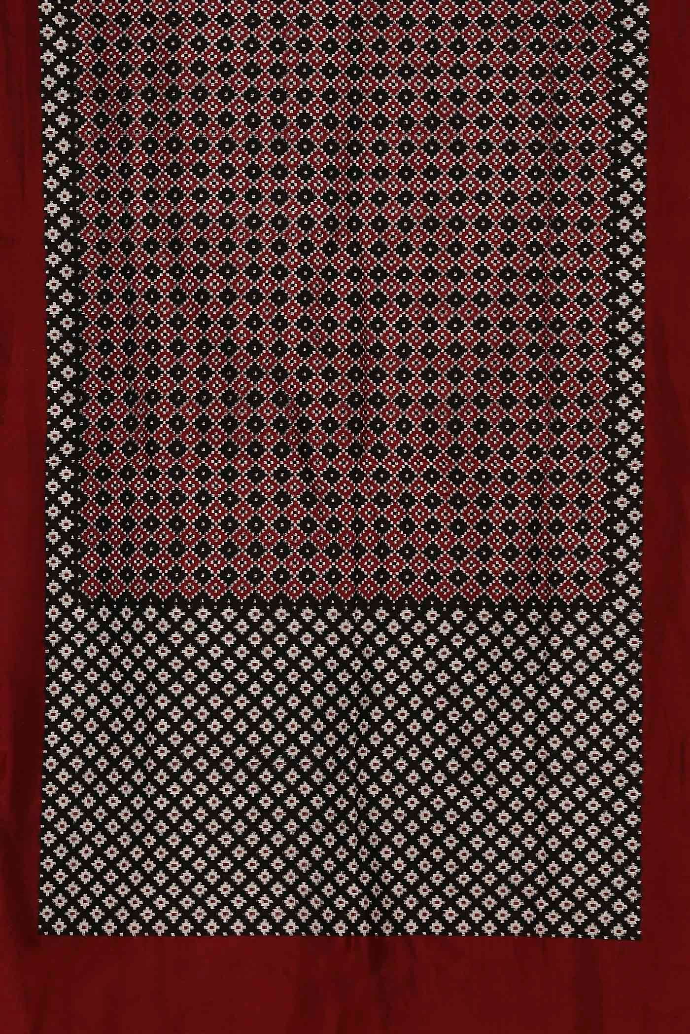 Black Pochampally Silk Saree