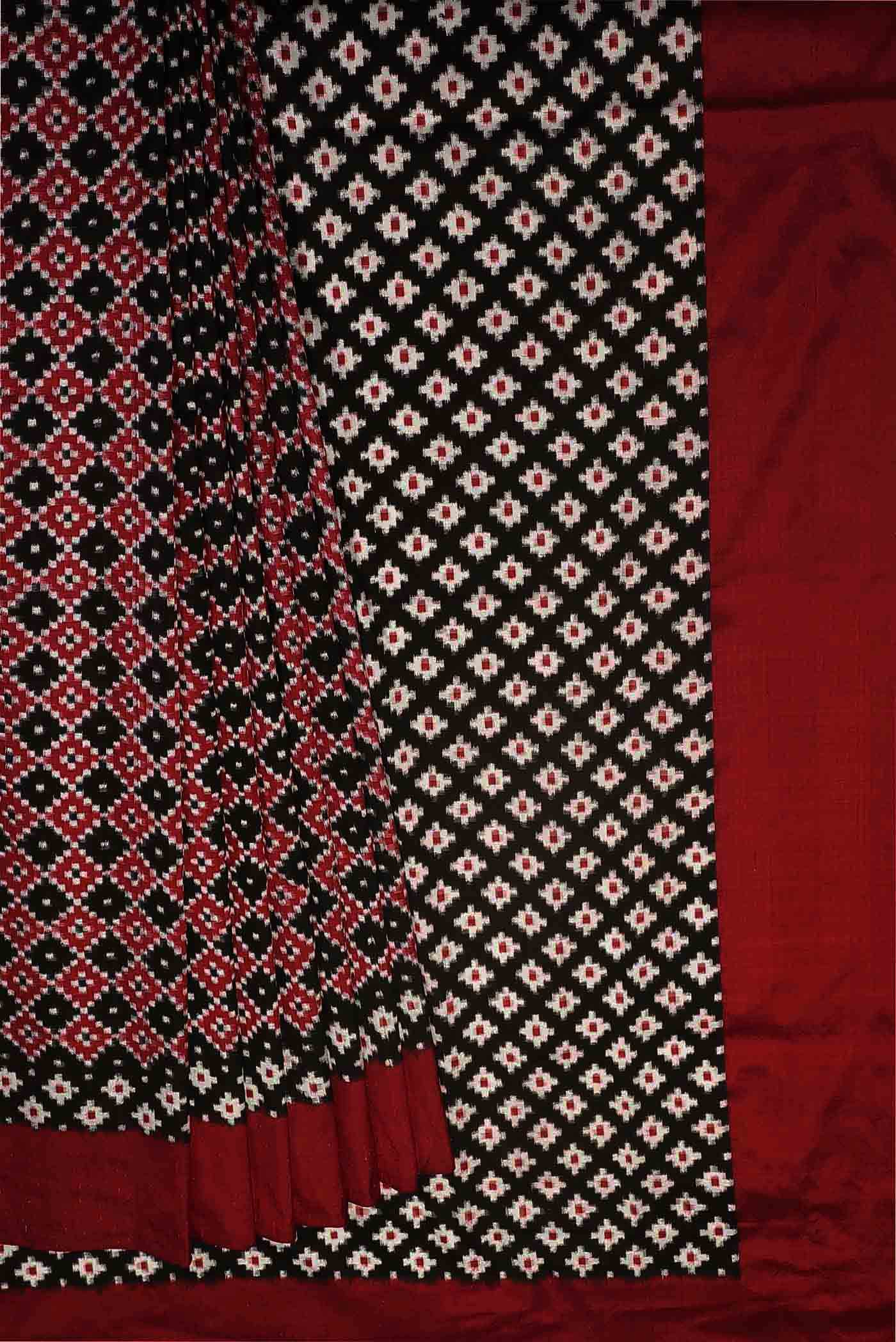 Black Pochampally Silk Saree
