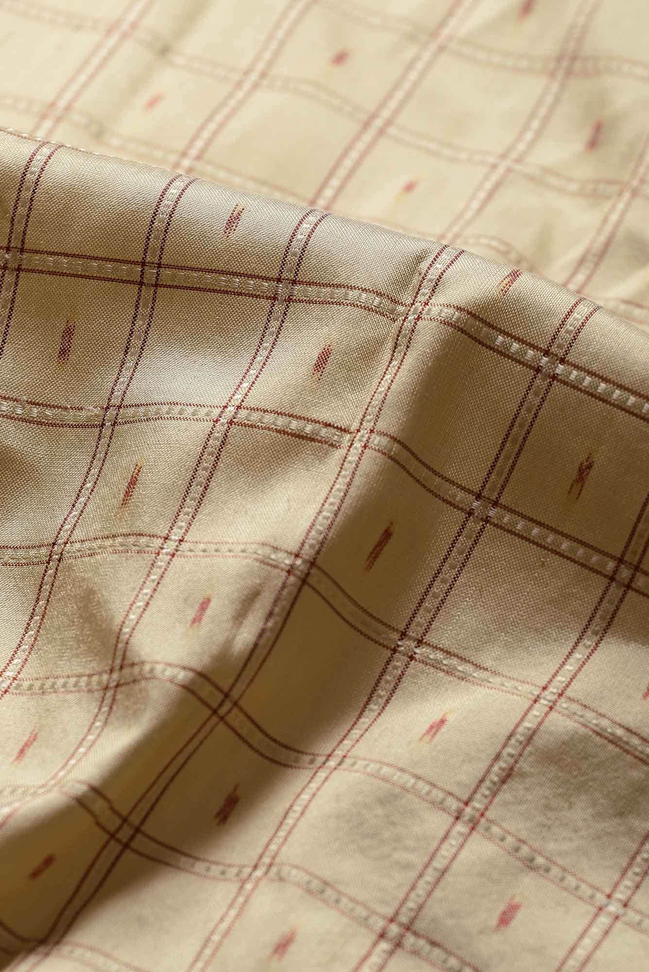 Cream Pochampally Silk Saree