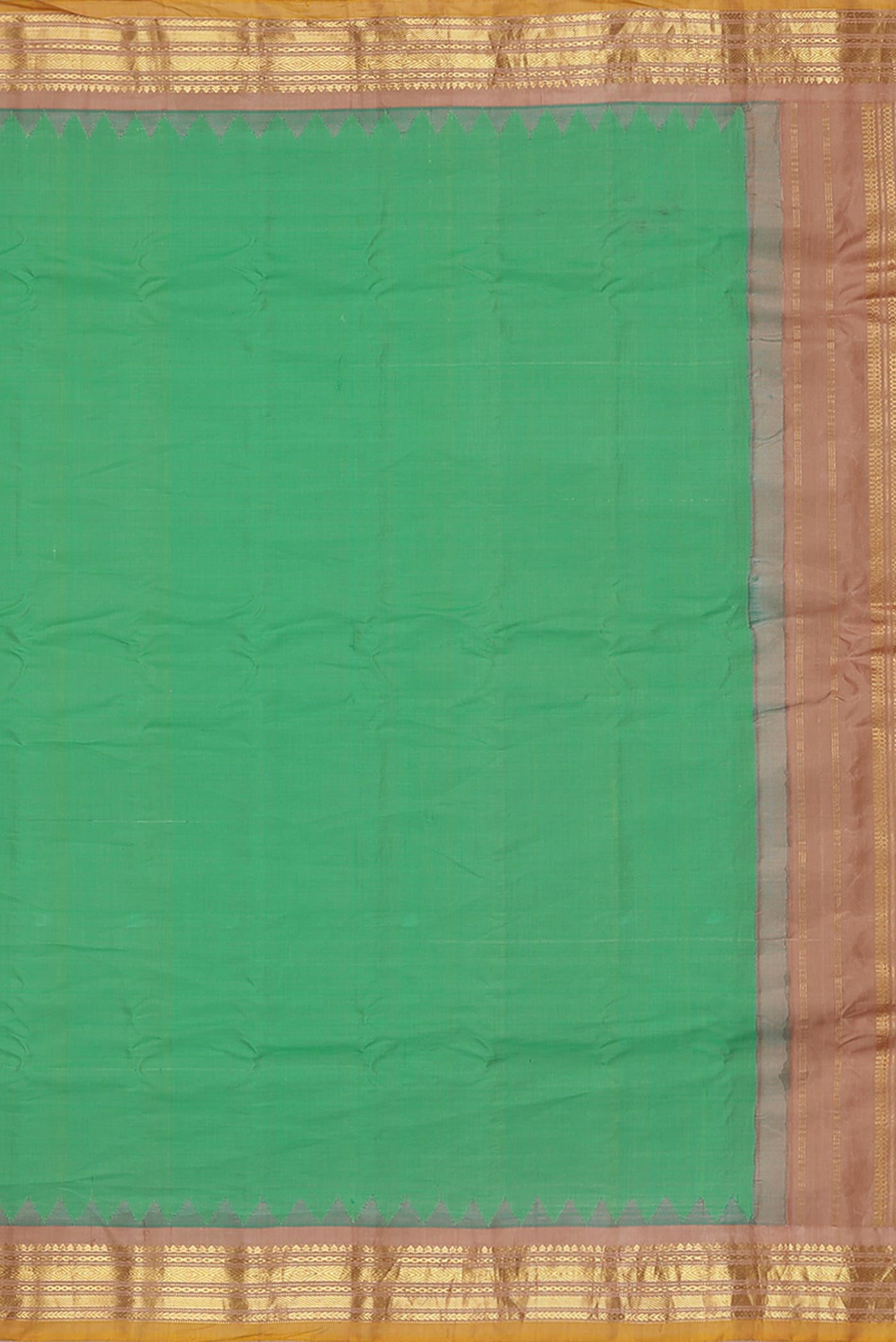 Green Gadwal Silk Cotton Saree