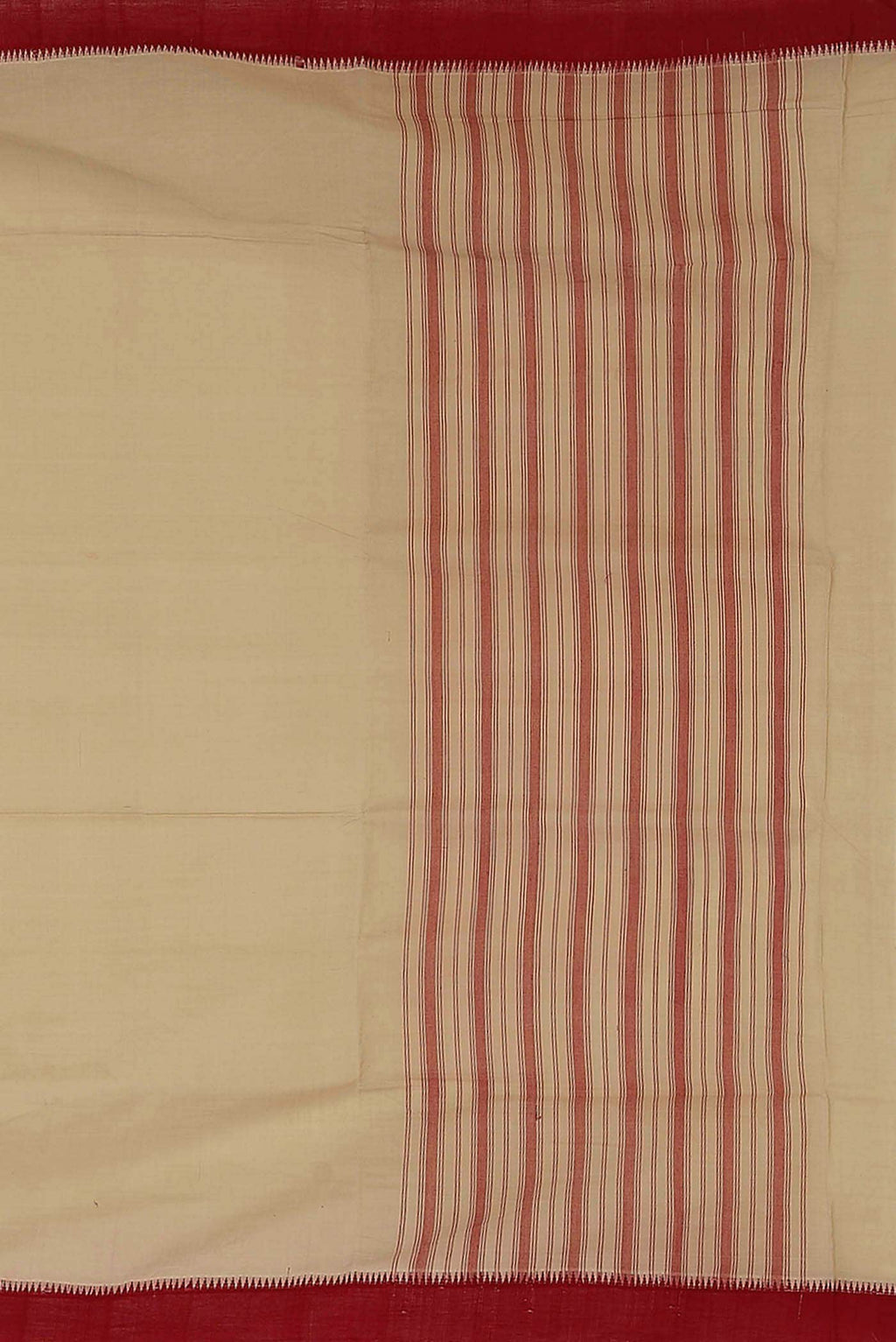 Beige Cotton Saree