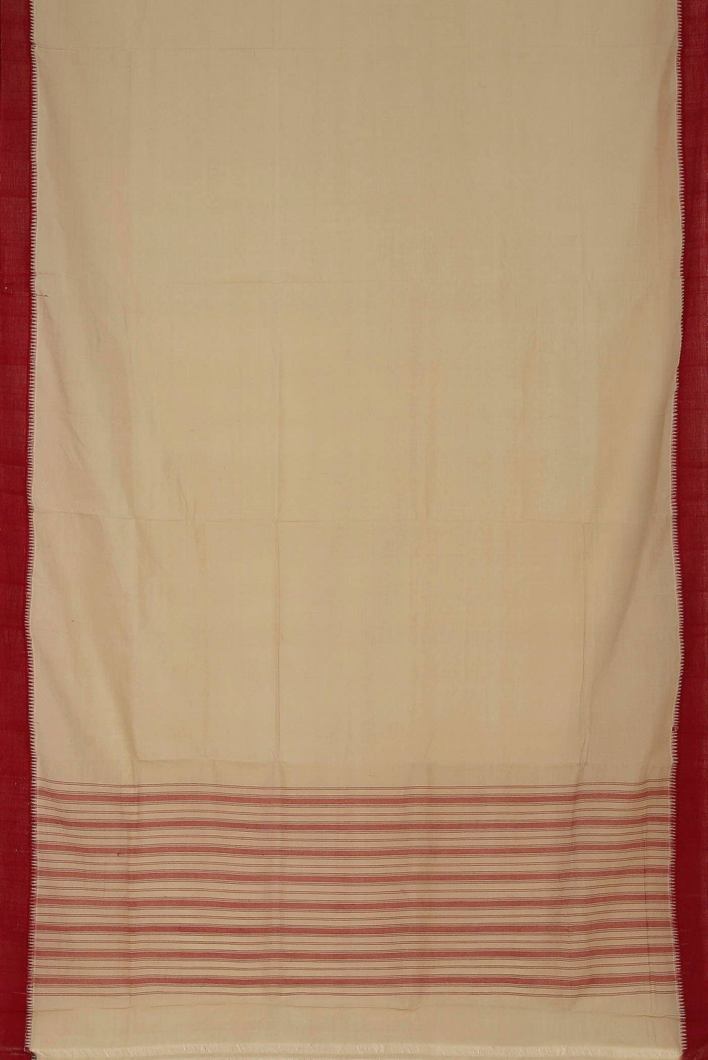 Beige Cotton Saree