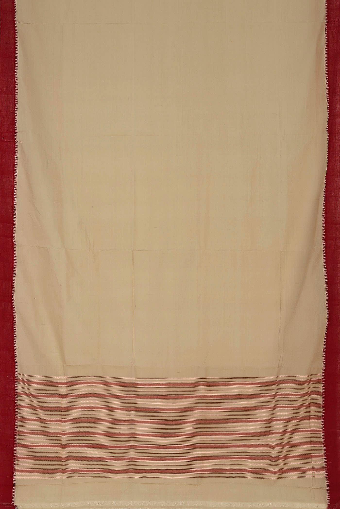 Beige Cotton Saree
