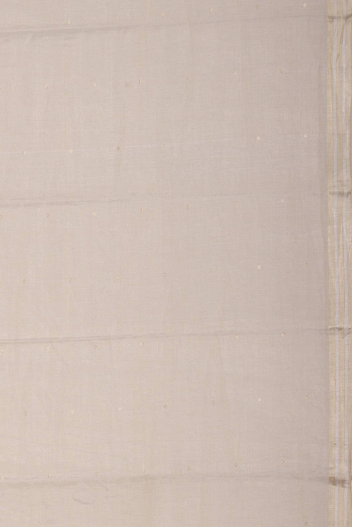 Beige Bhagalpuri Tussar Silk Saree