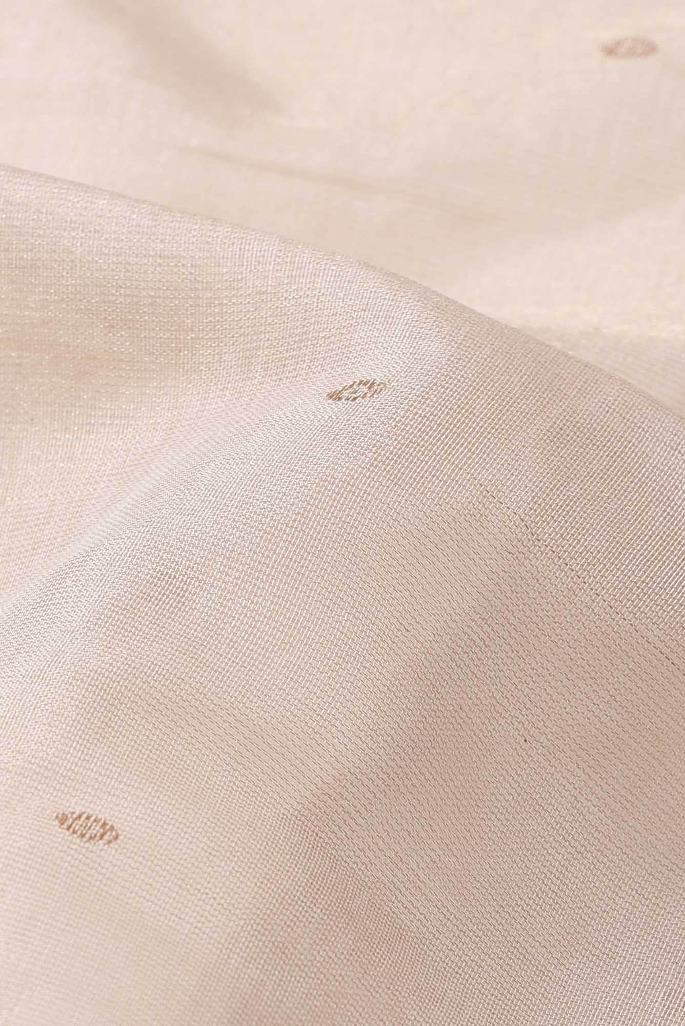 Beige Bhagalpuri Tussar Silk Saree