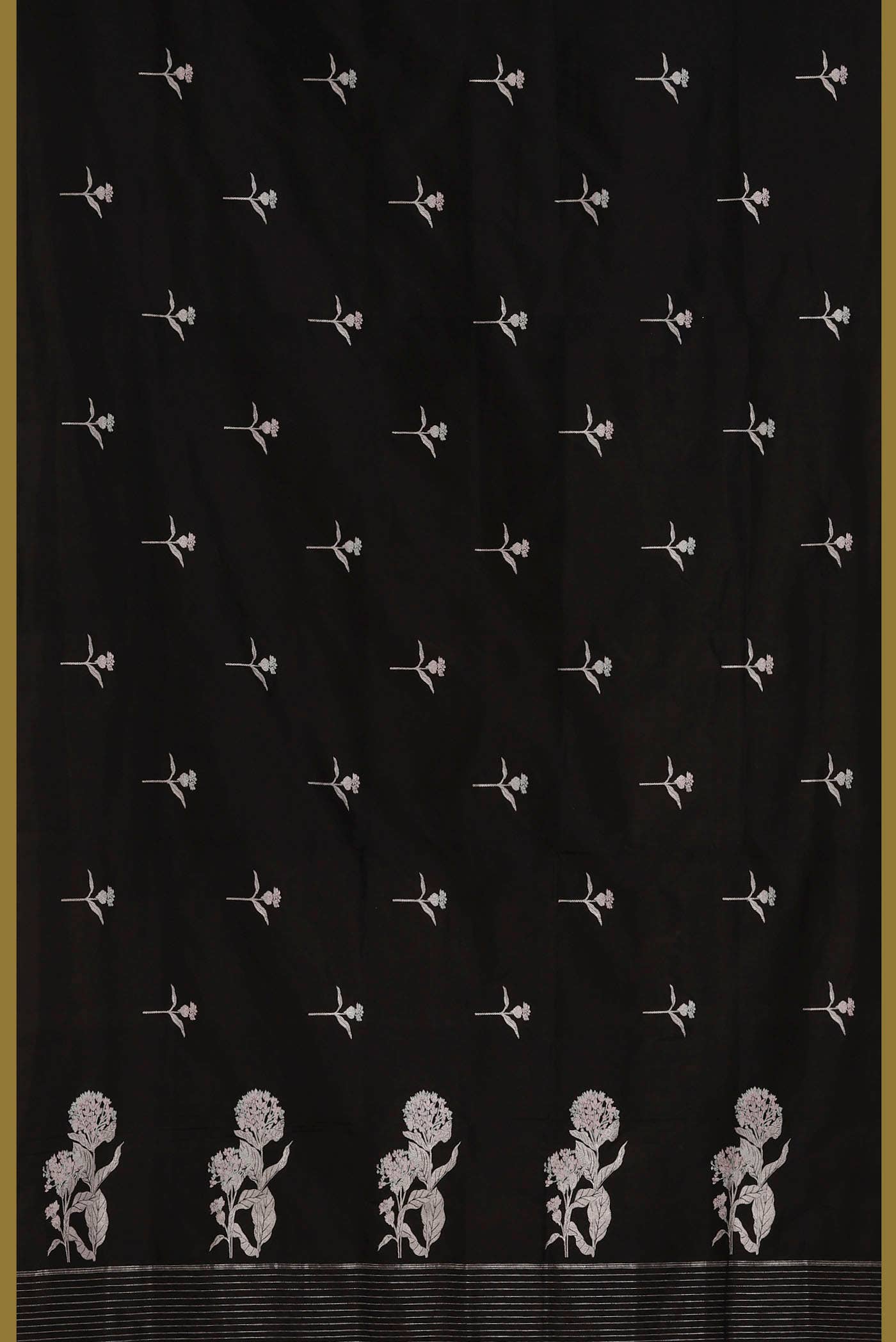 Black Banarasi Silk Saree
