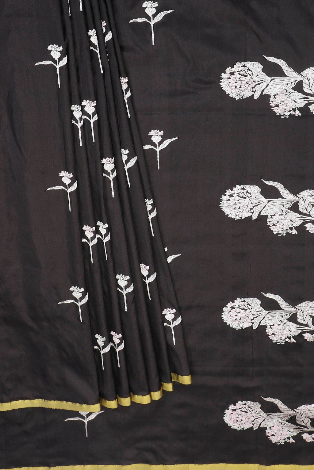 Black Banarasi Silk Saree