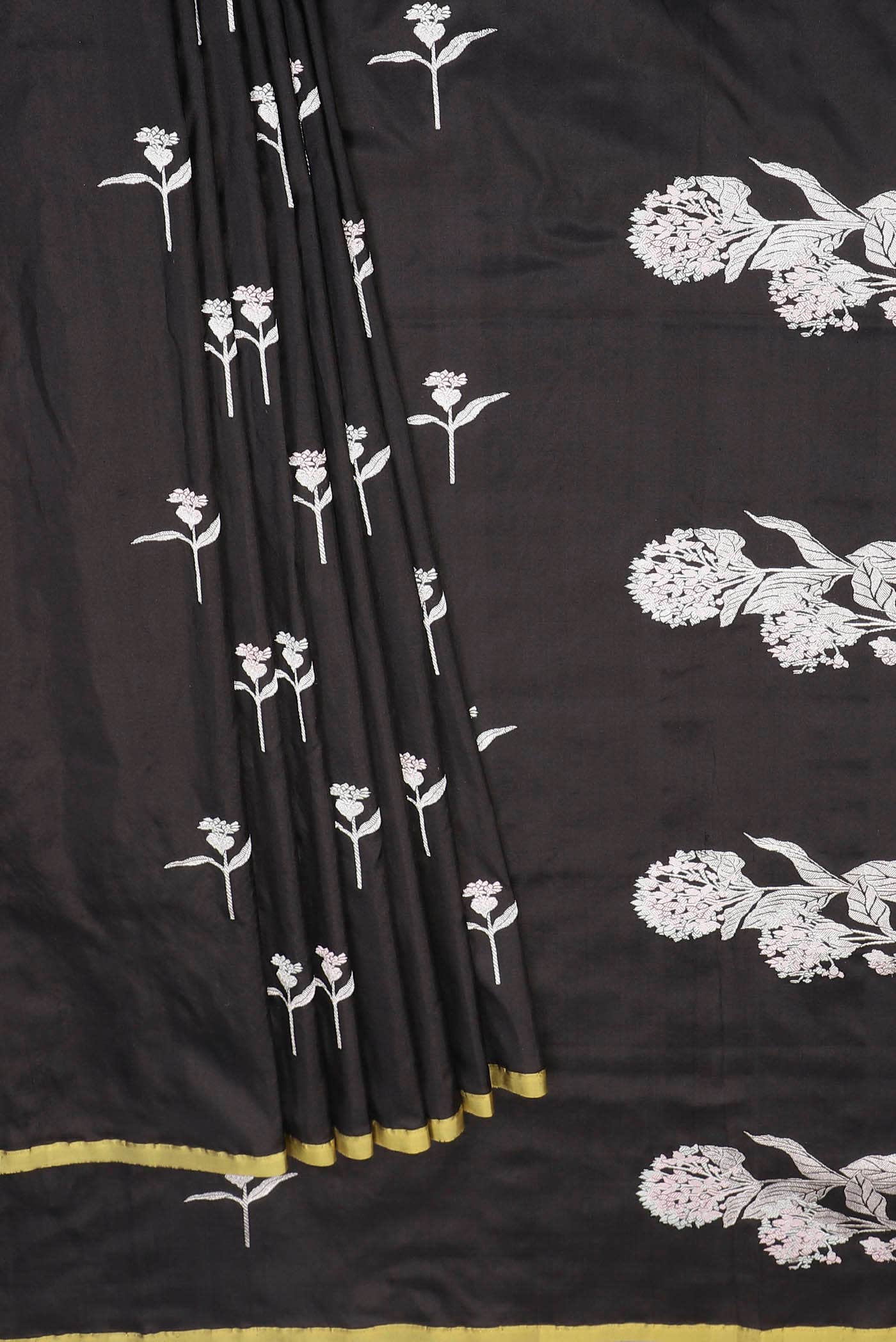 Black Banarasi Silk Saree