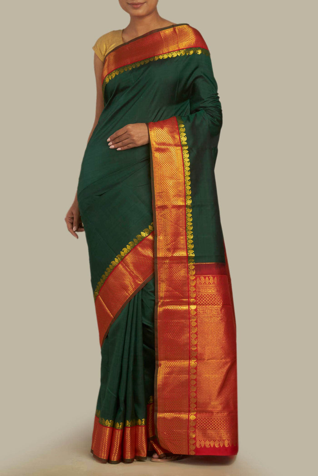 Green Kanchipuram Silk Saree