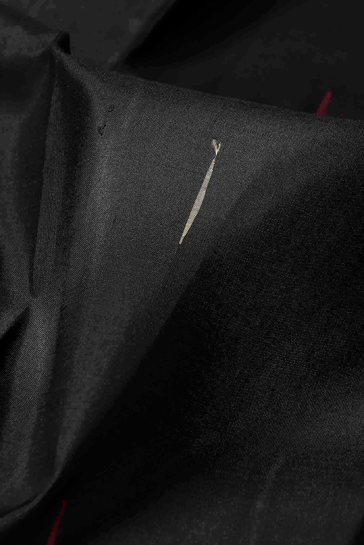 Black Kanchipuram Silk Saree