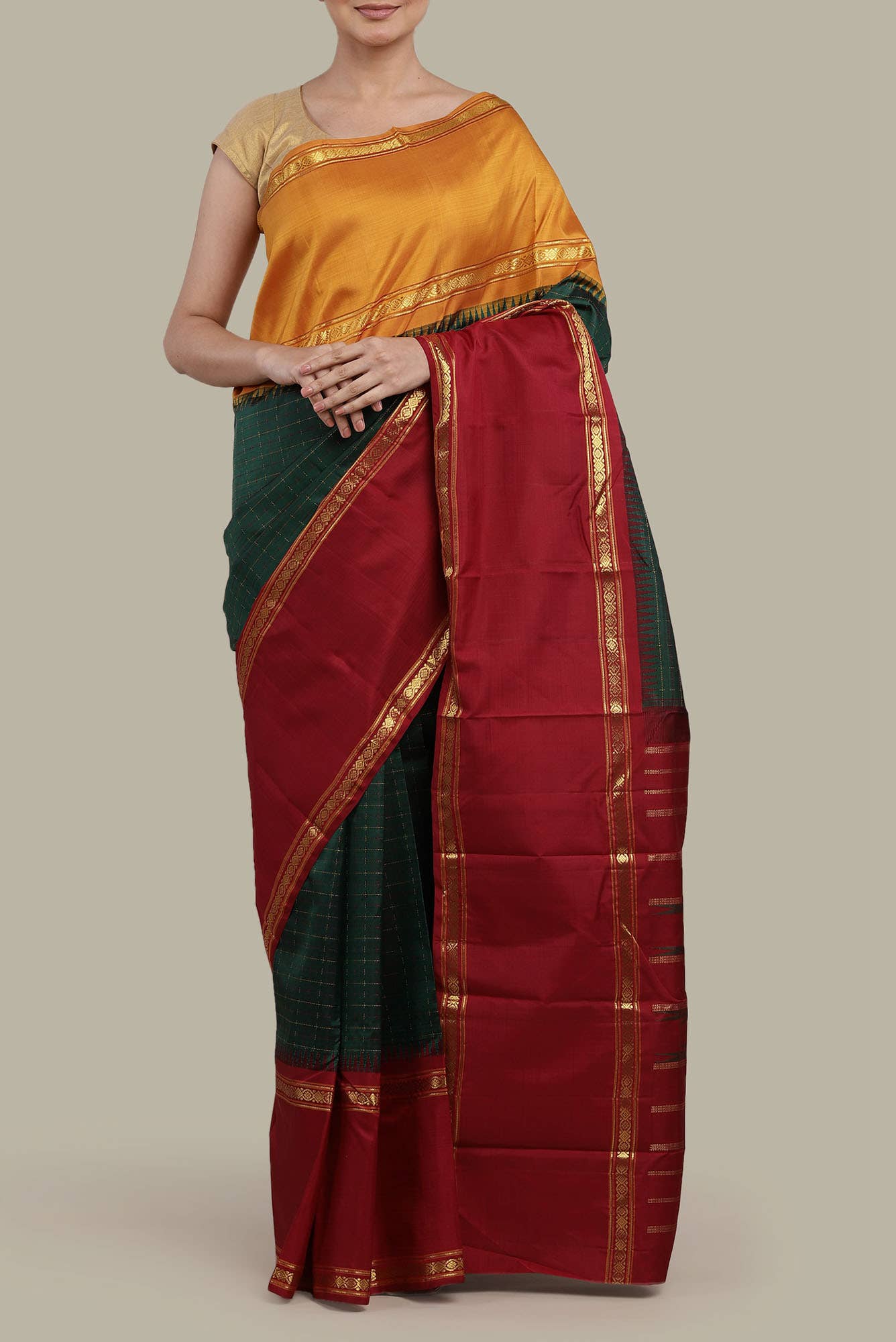 Green Kanchipuram Silk Saree