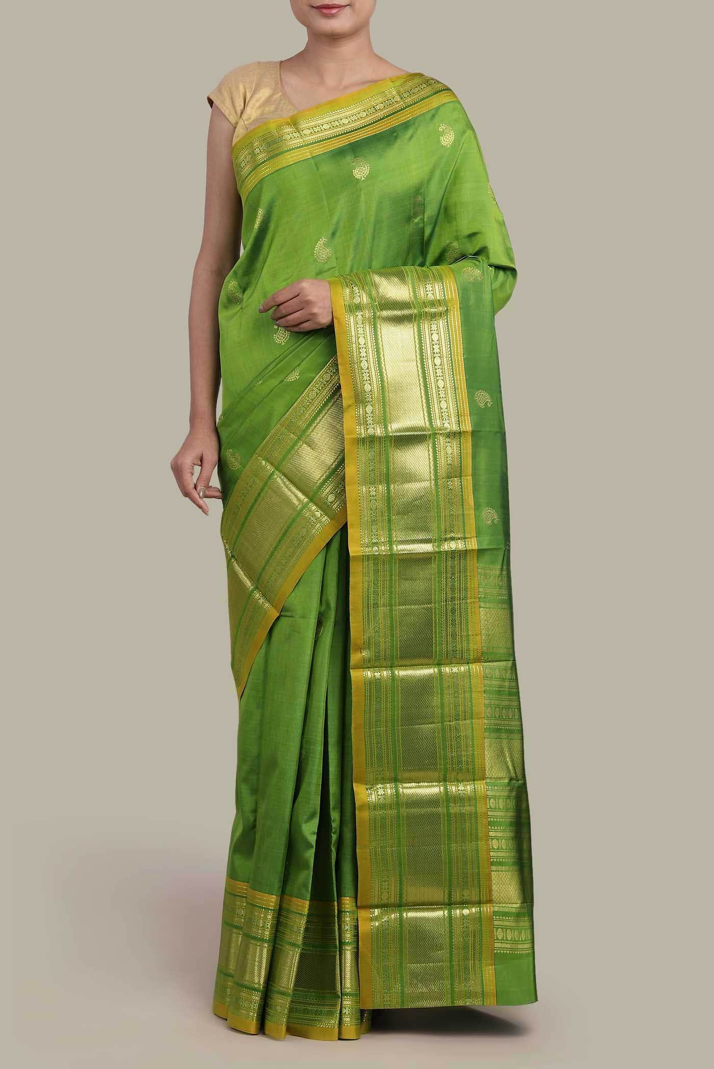 Green Kanchipuram Silk Saree