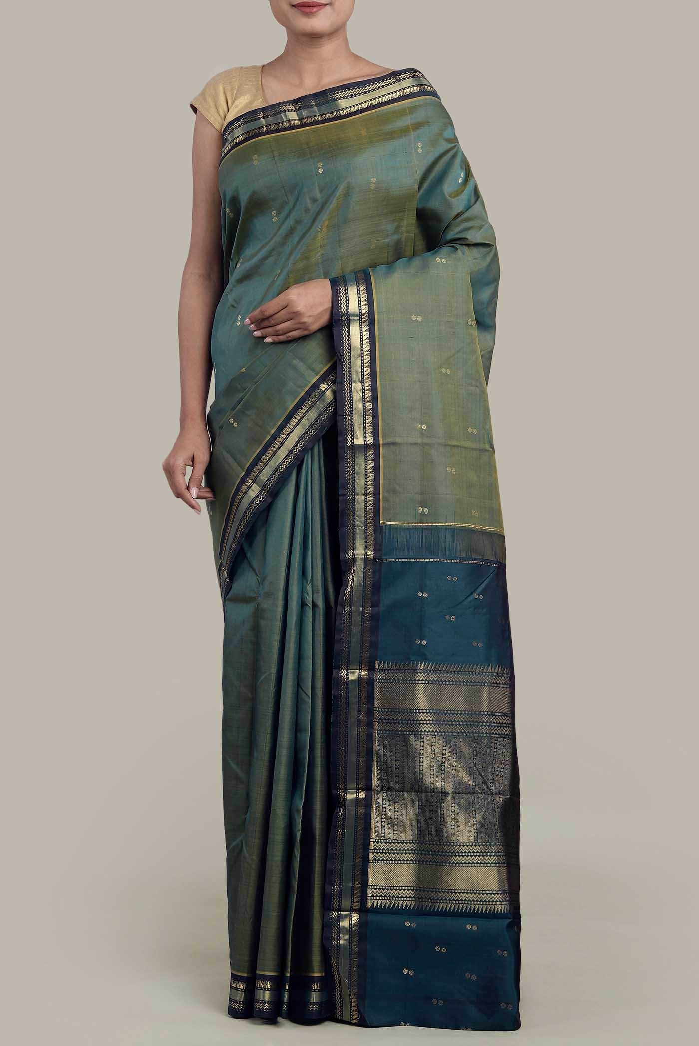 Green Kanchipuram Silk Saree