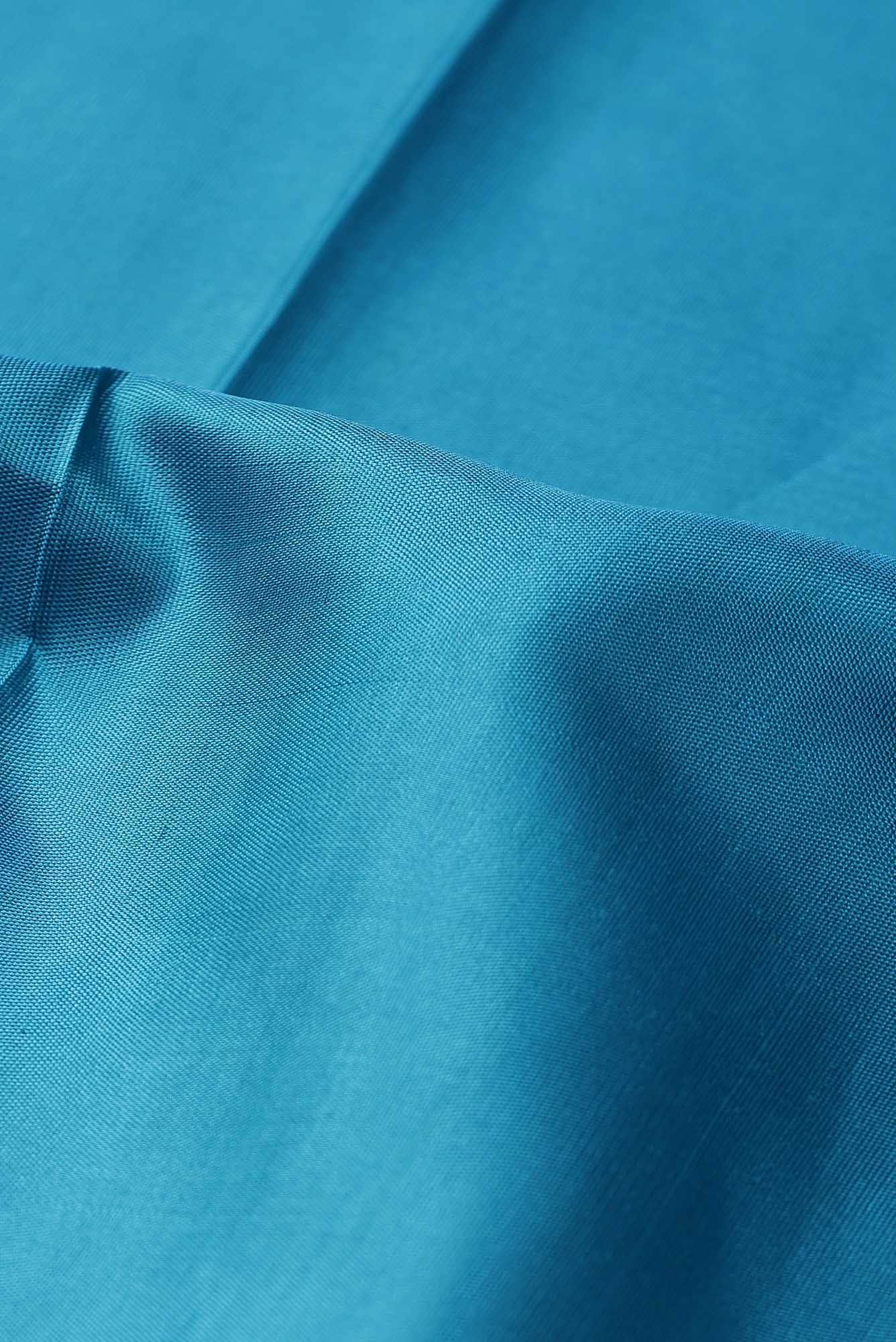 Blue Kanchipuram Silk Saree