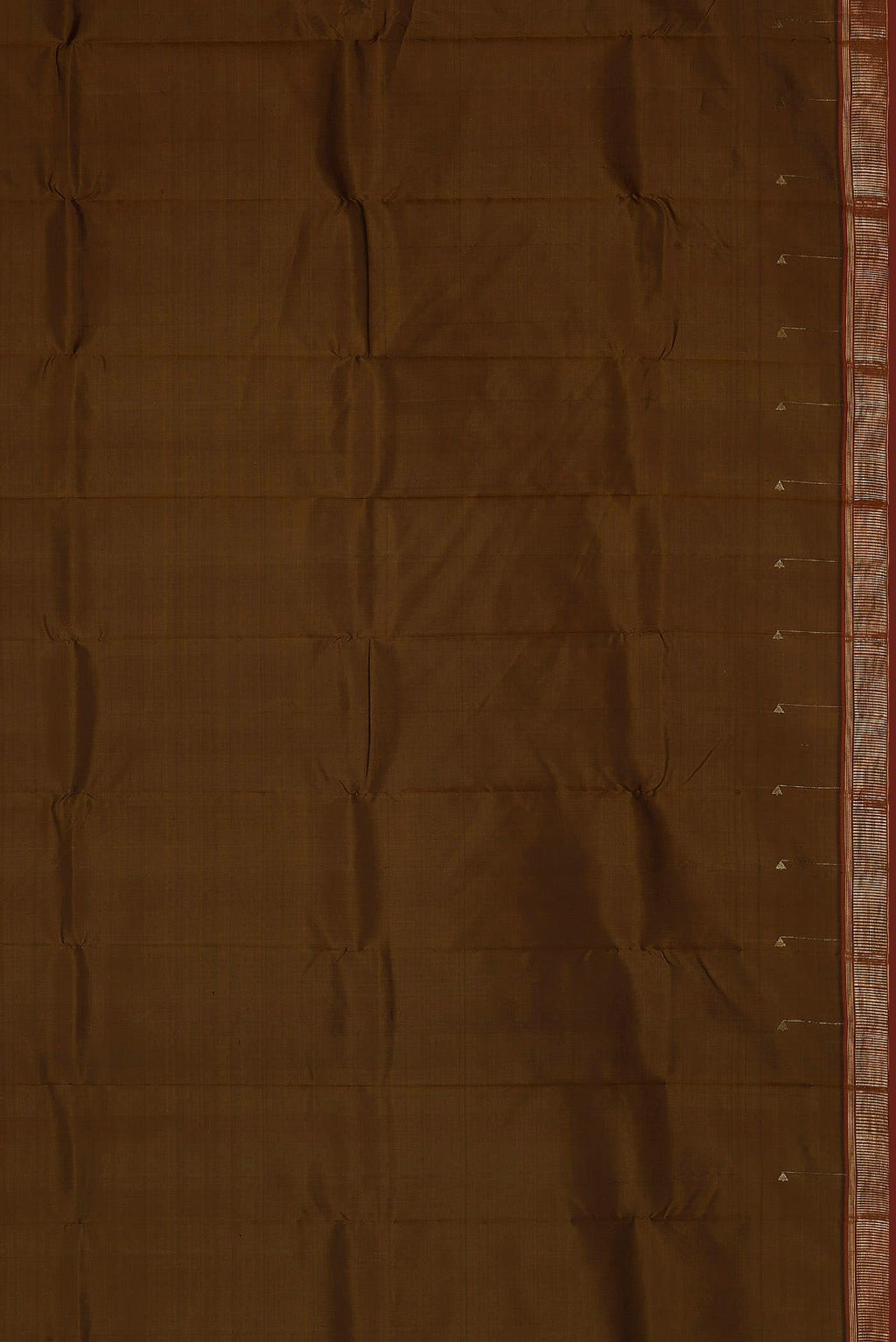 Brown Kanchipuram Silk Saree