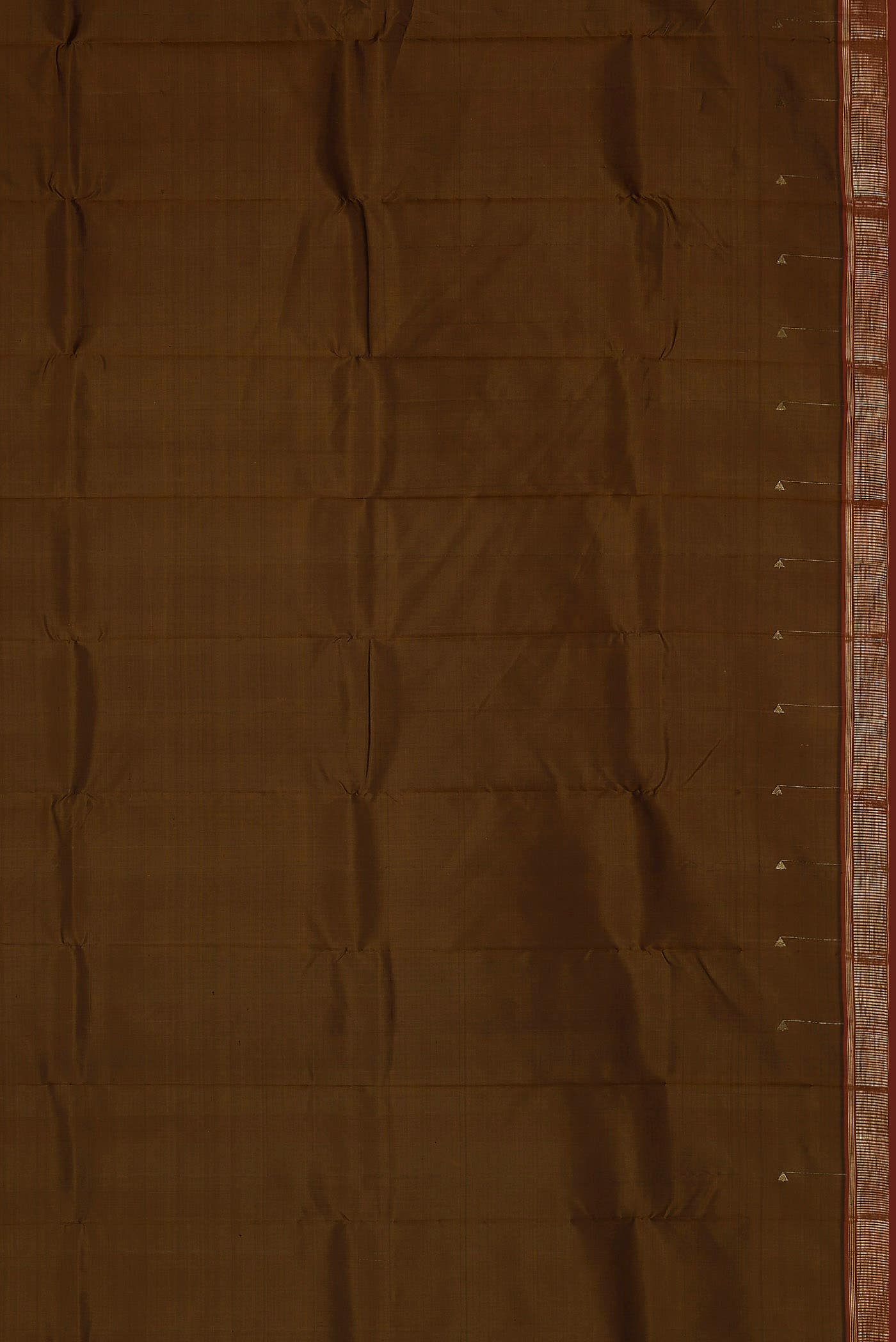 Brown Kanchipuram Silk Saree