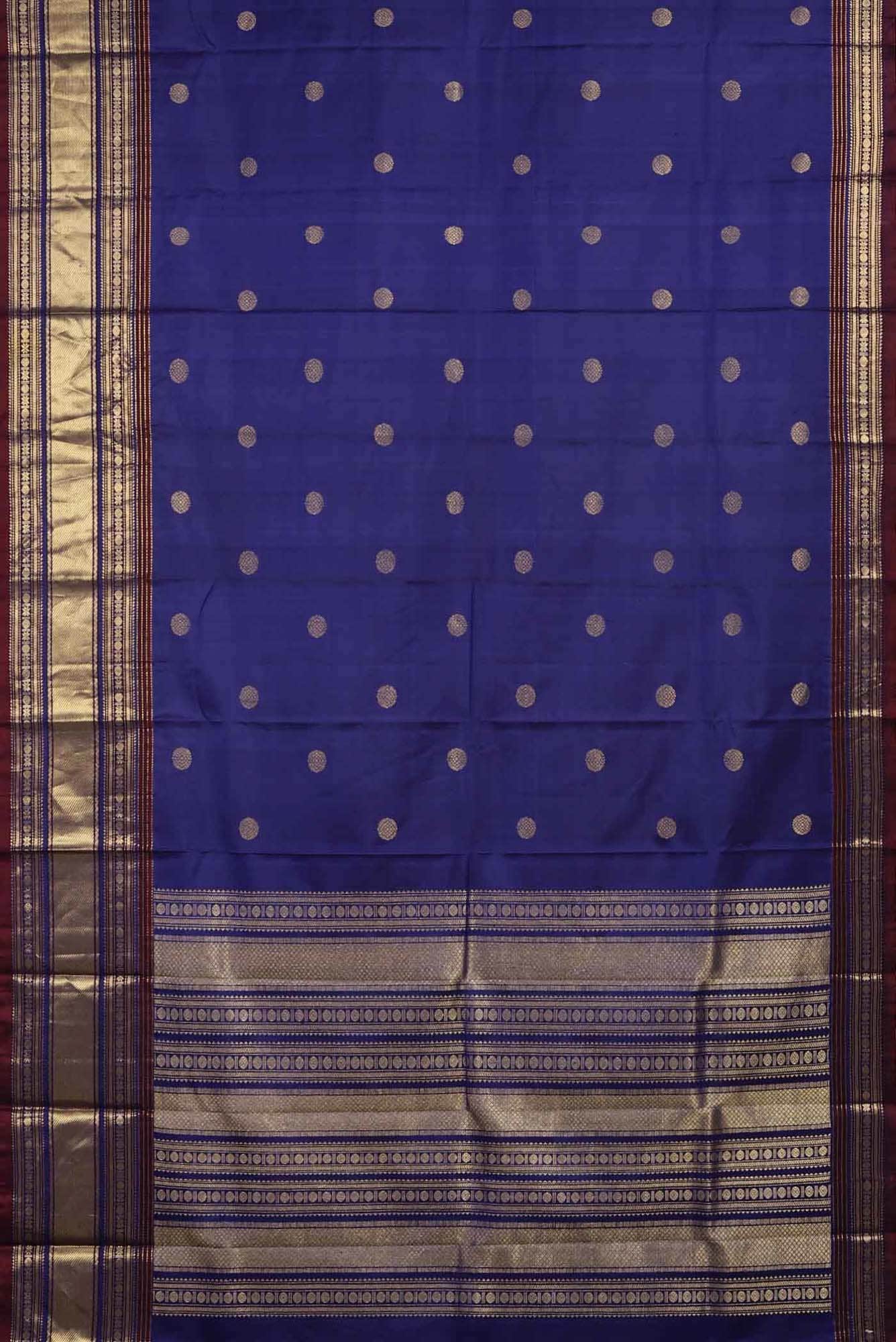 Blue Kanchipuram Silk Saree