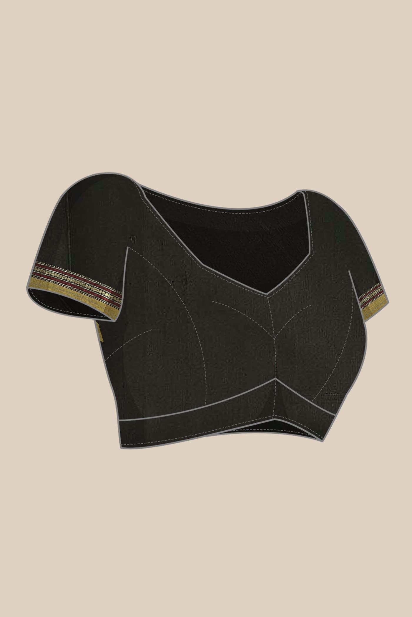 Black Kanchipuram Silk Saree