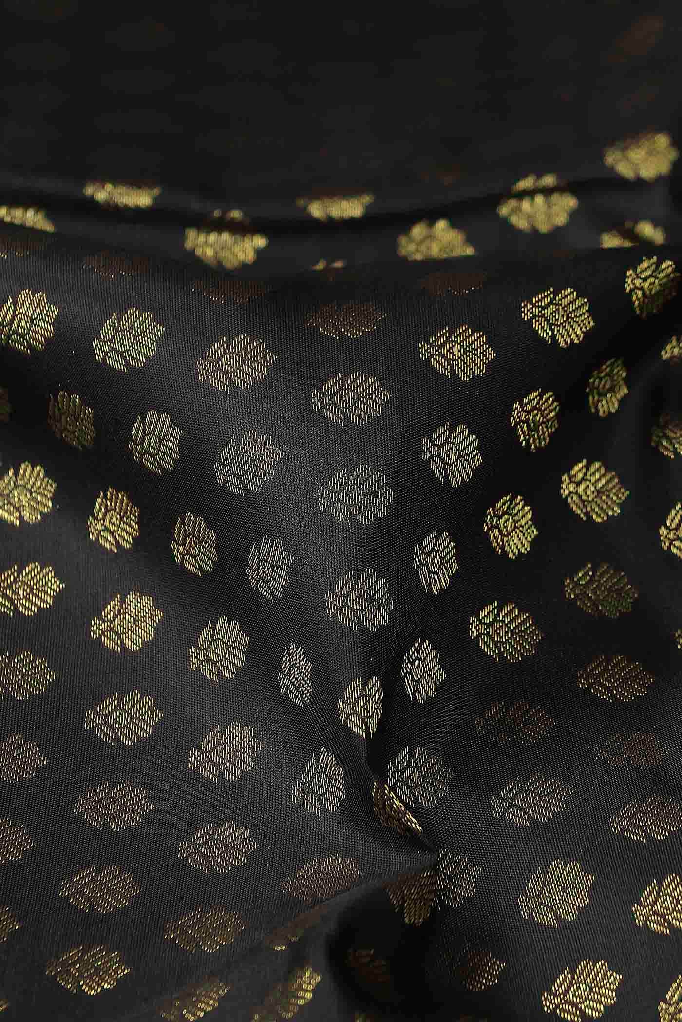 Black Kanchipuram Silk Saree