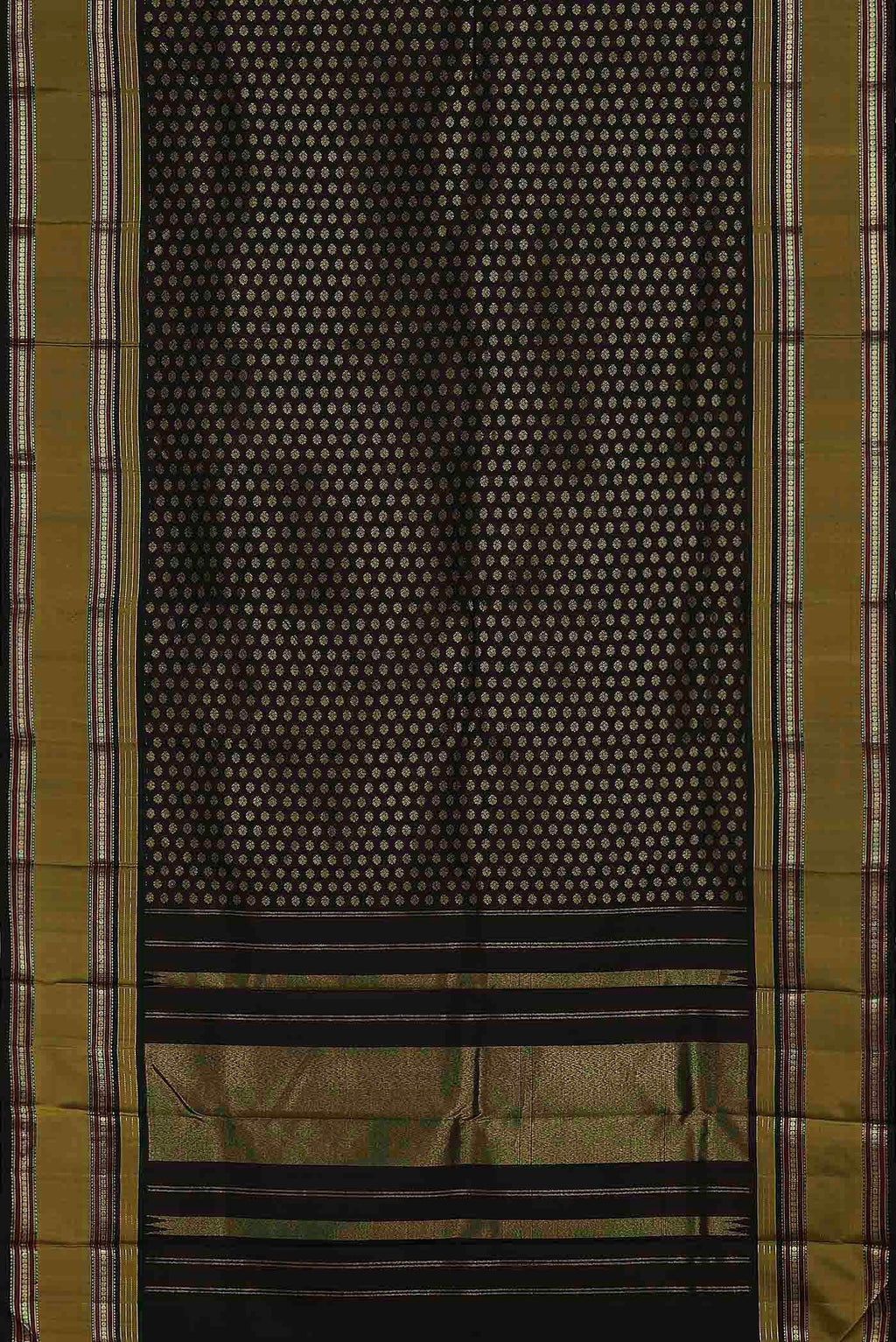Black Kanchipuram Silk Saree