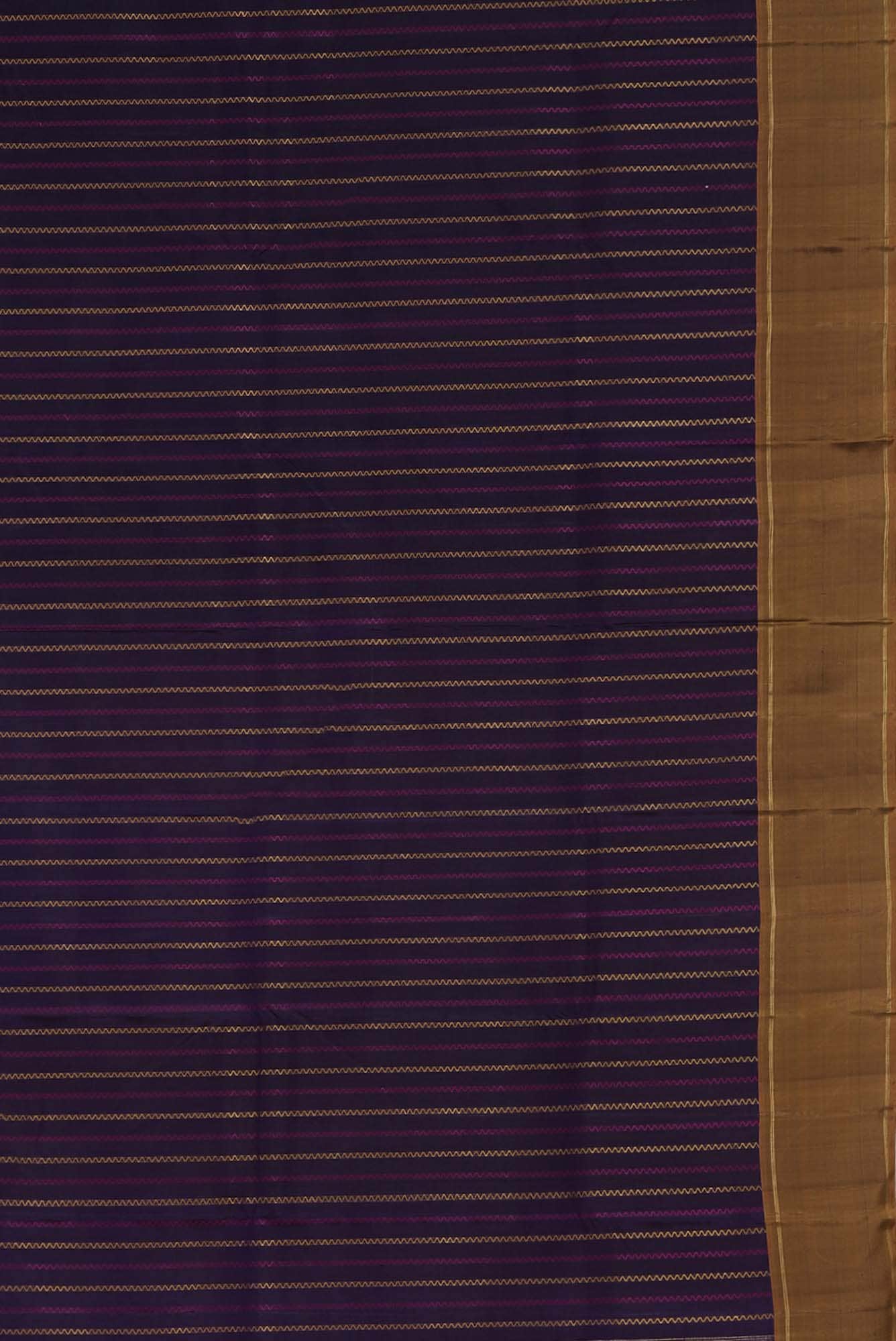 Navy Blue Kanchipuram Silk Saree