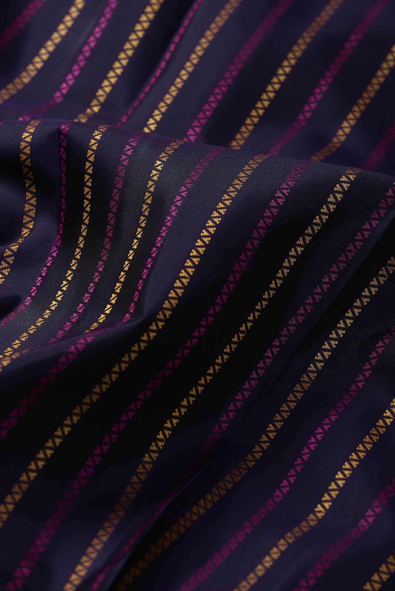 Navy Blue Kanchipuram Silk Saree