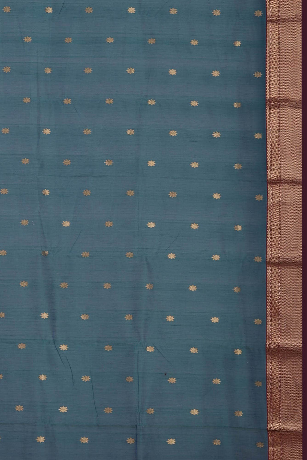 Blue Chanderi Silk Cotton Saree