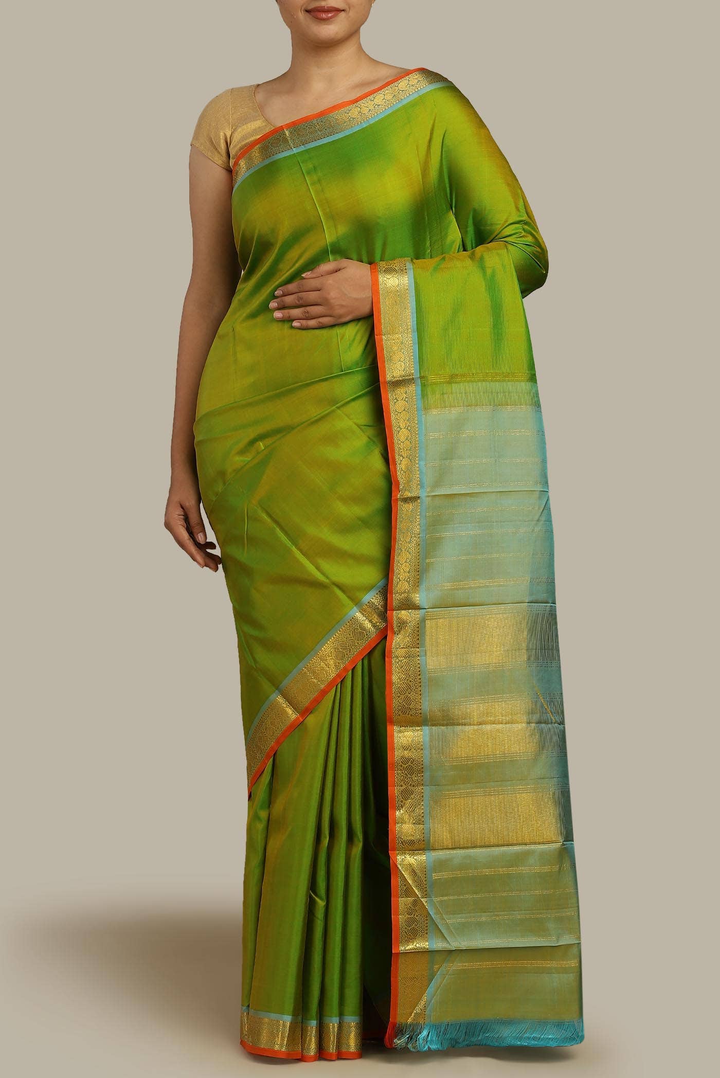 Green Kanchipuram Silk Saree